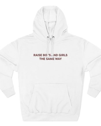 Jenny Holzer Raise the Same Way  Three-Panel Fleece Hoodie