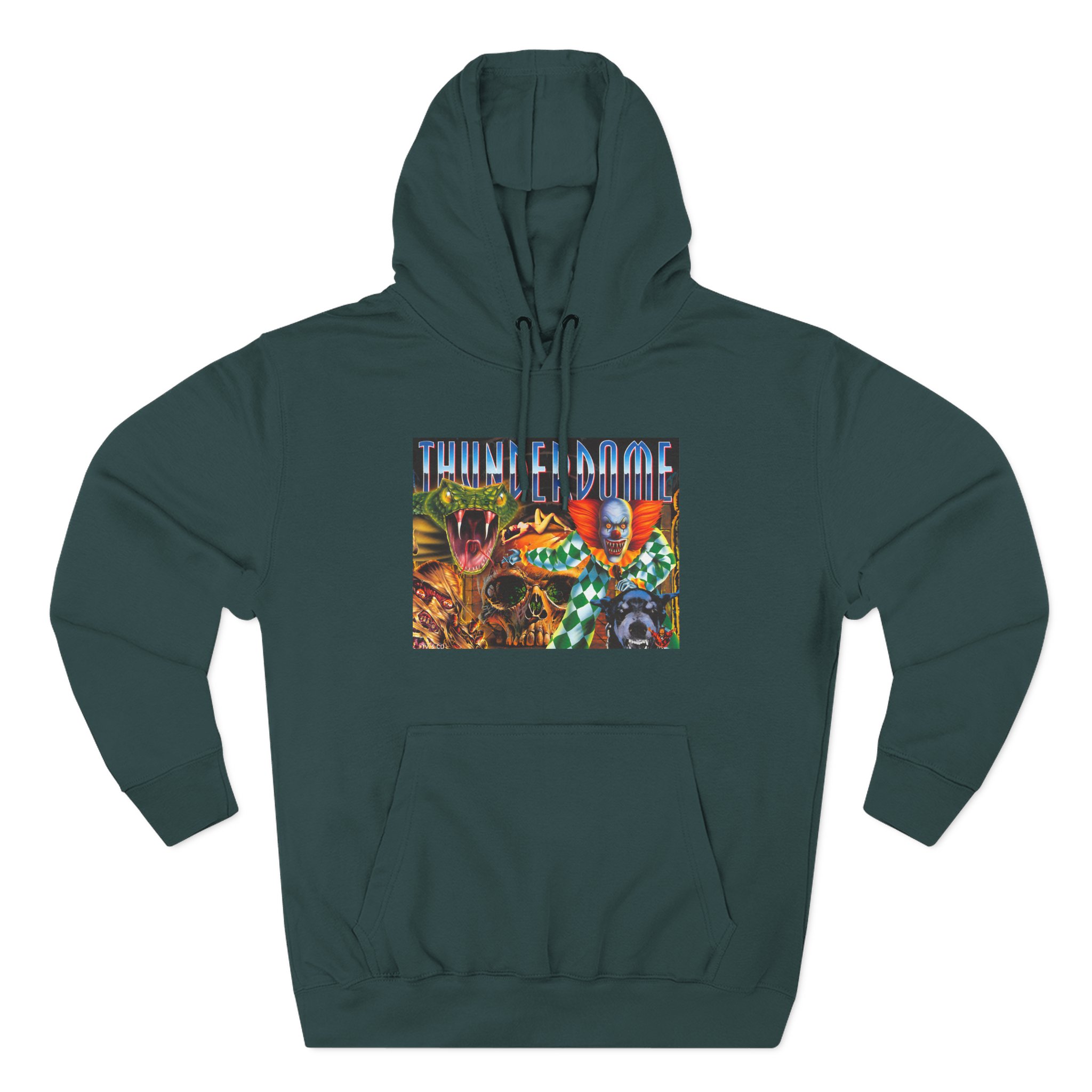Thunderdome Hardcore Will Never Die Three-panel Fleece Hoodie - Image 5