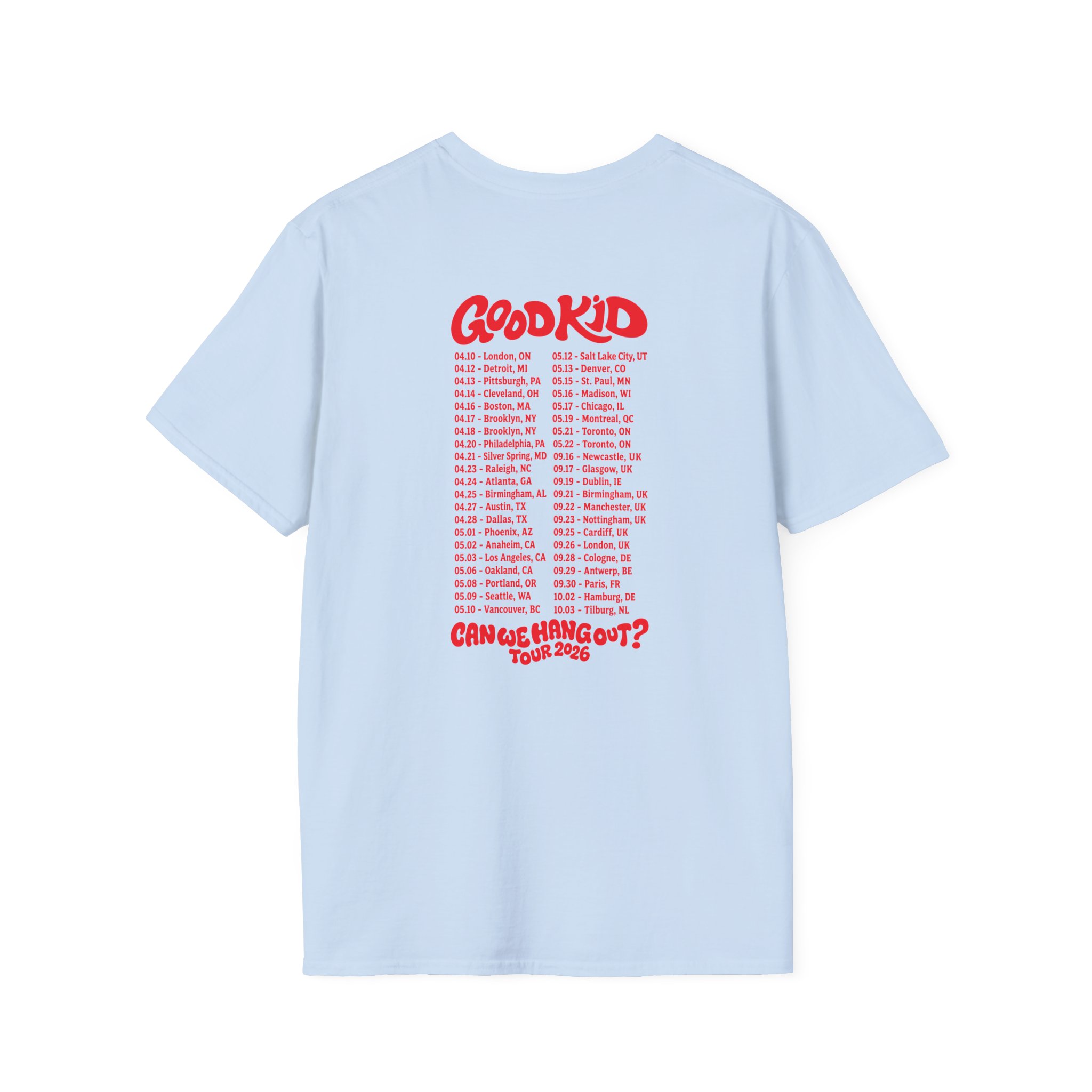 Good Kid Can We Hang Out Unisex Softstyle T-Shirt - Image 22