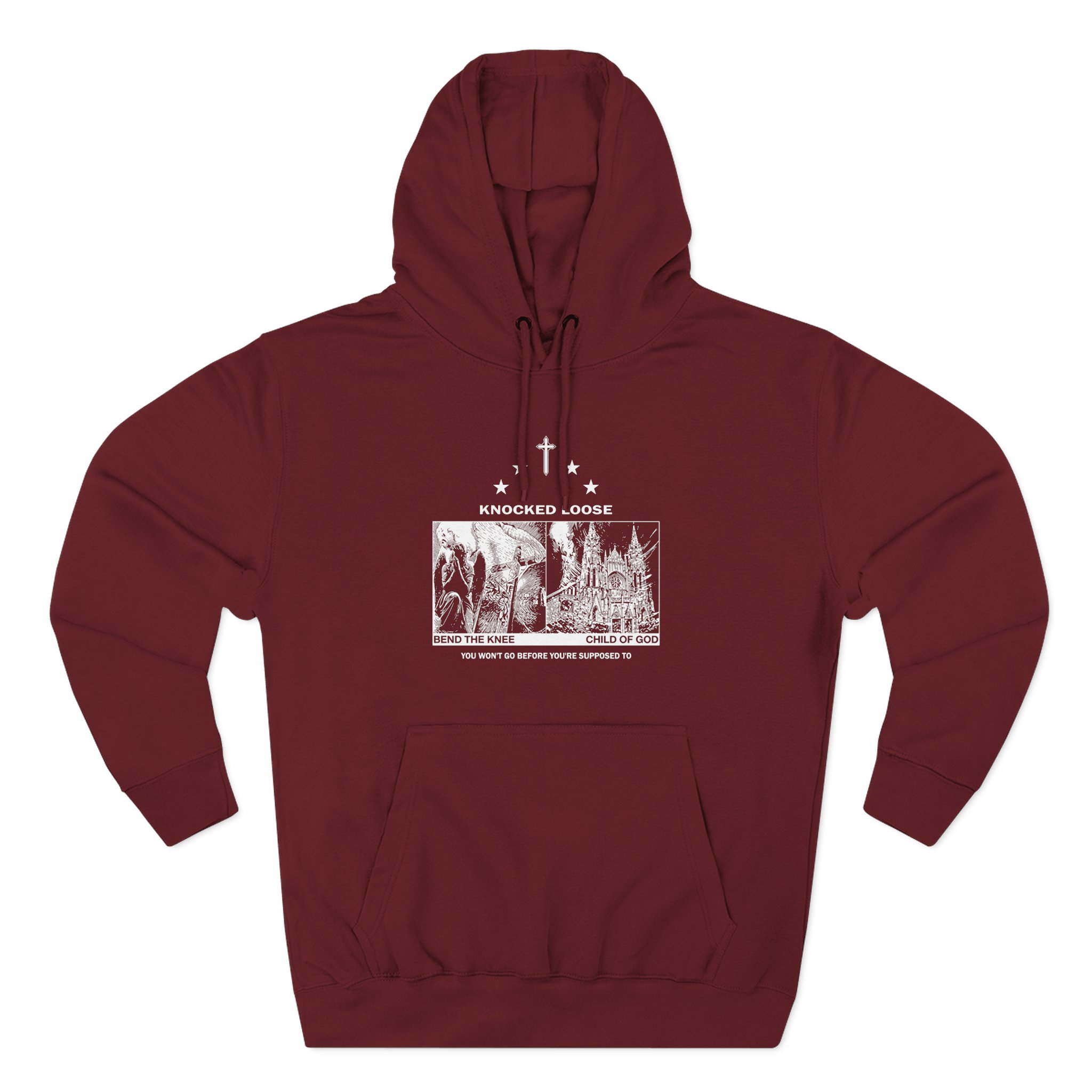 Knocked Loose Blinding Faith Royal Three-Panel Fleece Hoodie - Image 9