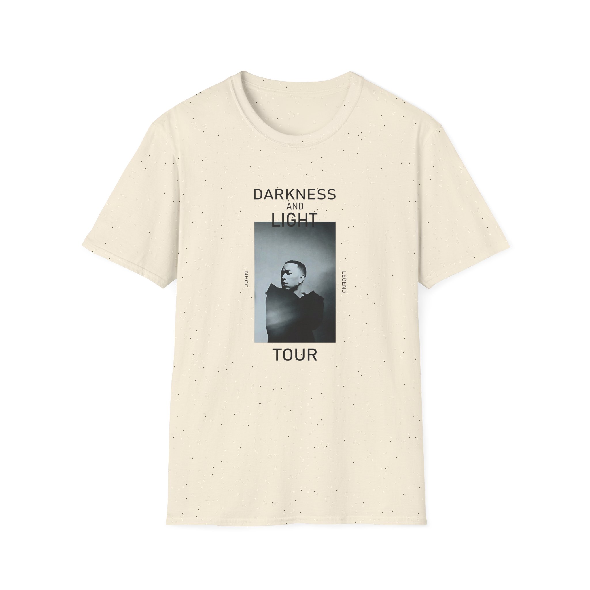 John Legend Darkness Portrait Unisex Softstyle T-Shirt - Image 9