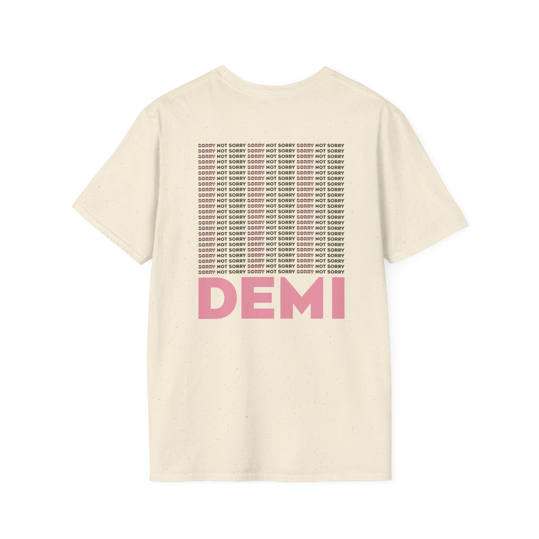 D L Not Sorry Unisex Softstyle T-Shirt - Image 8