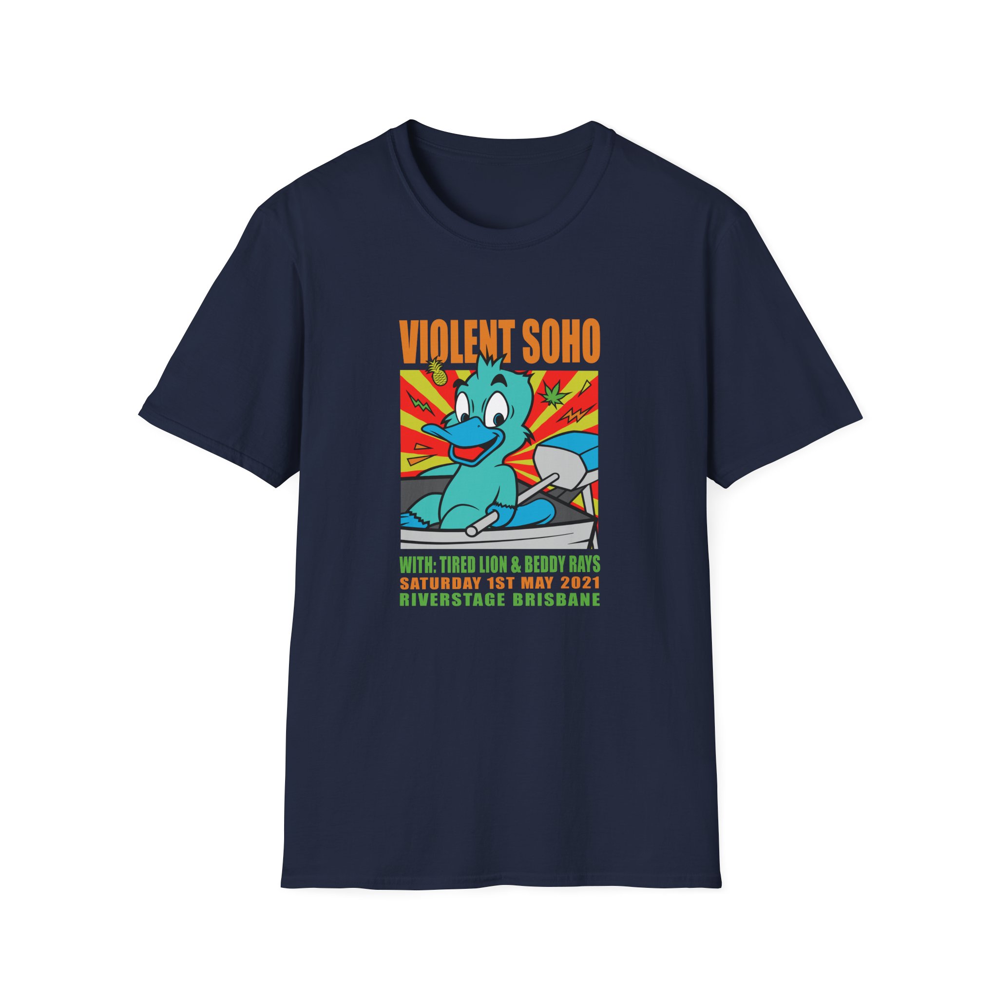 Violent Soho Event Poster Unisex Softstyle T-Shirt - Image 21