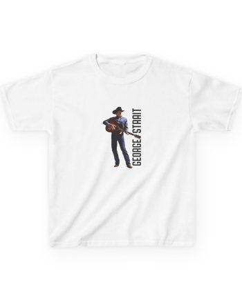 Kids George Strait Heather Denim Silhouette Heavy Cotton™ Tee