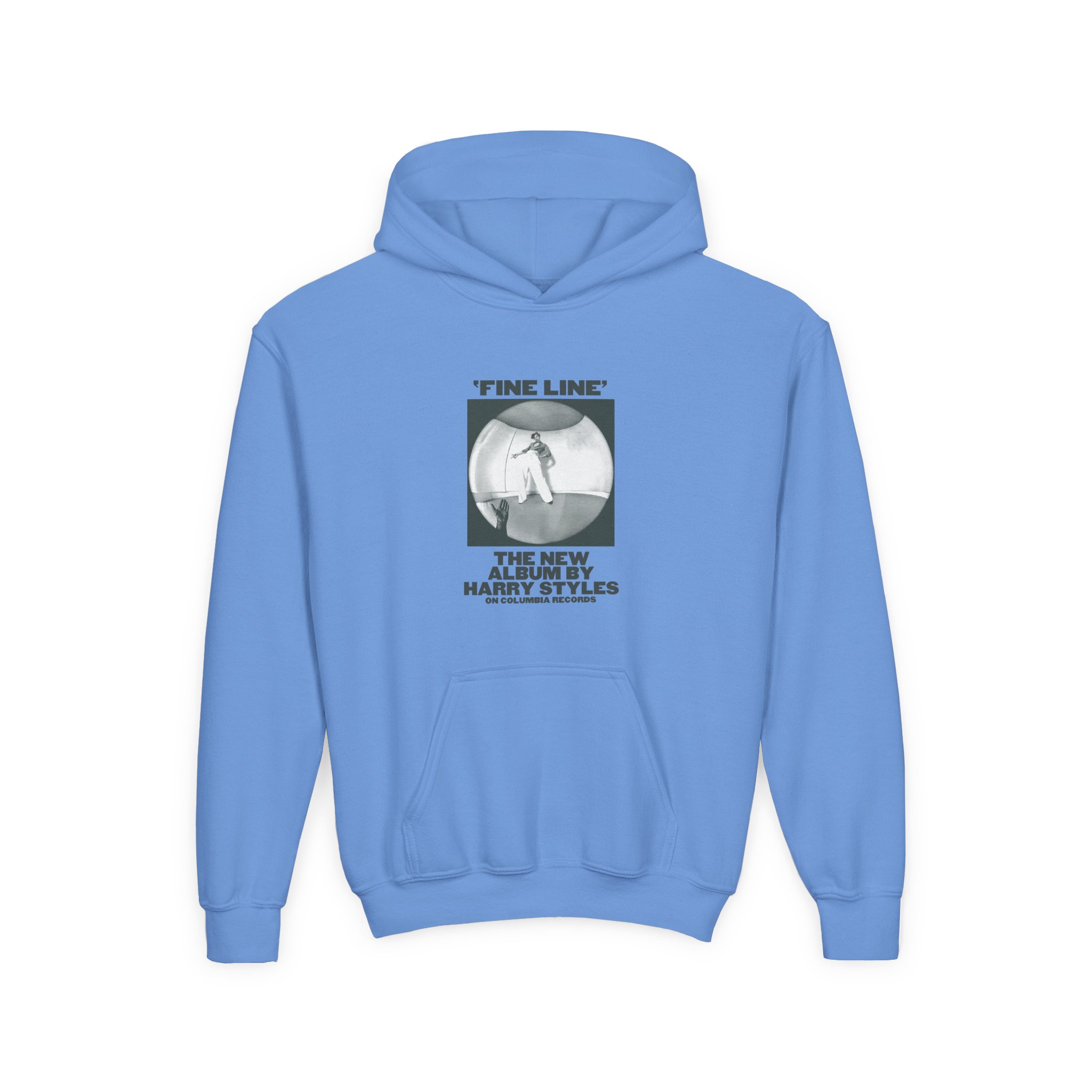 Love on Tour Fine Line Youth Heavy Blend Hooded Sweatshirt - Image 7