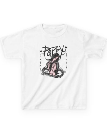 Kids Poppy Negative Spaces Heavy Cotton™ Tee