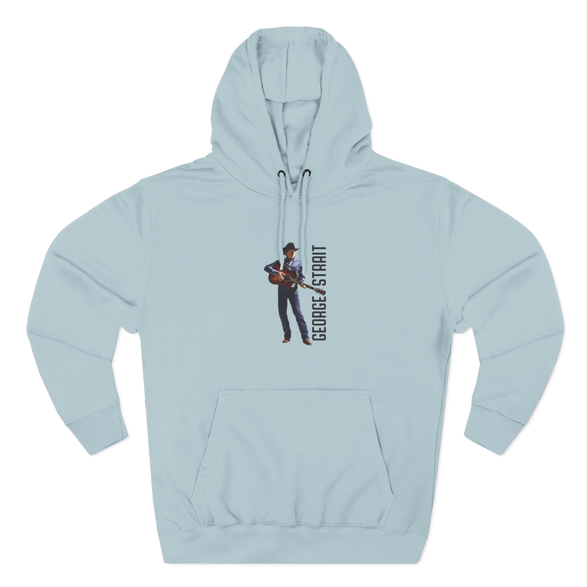 George Strait Heather Denim Silhouette Three-Panel Fleece Hoodie - Image 11