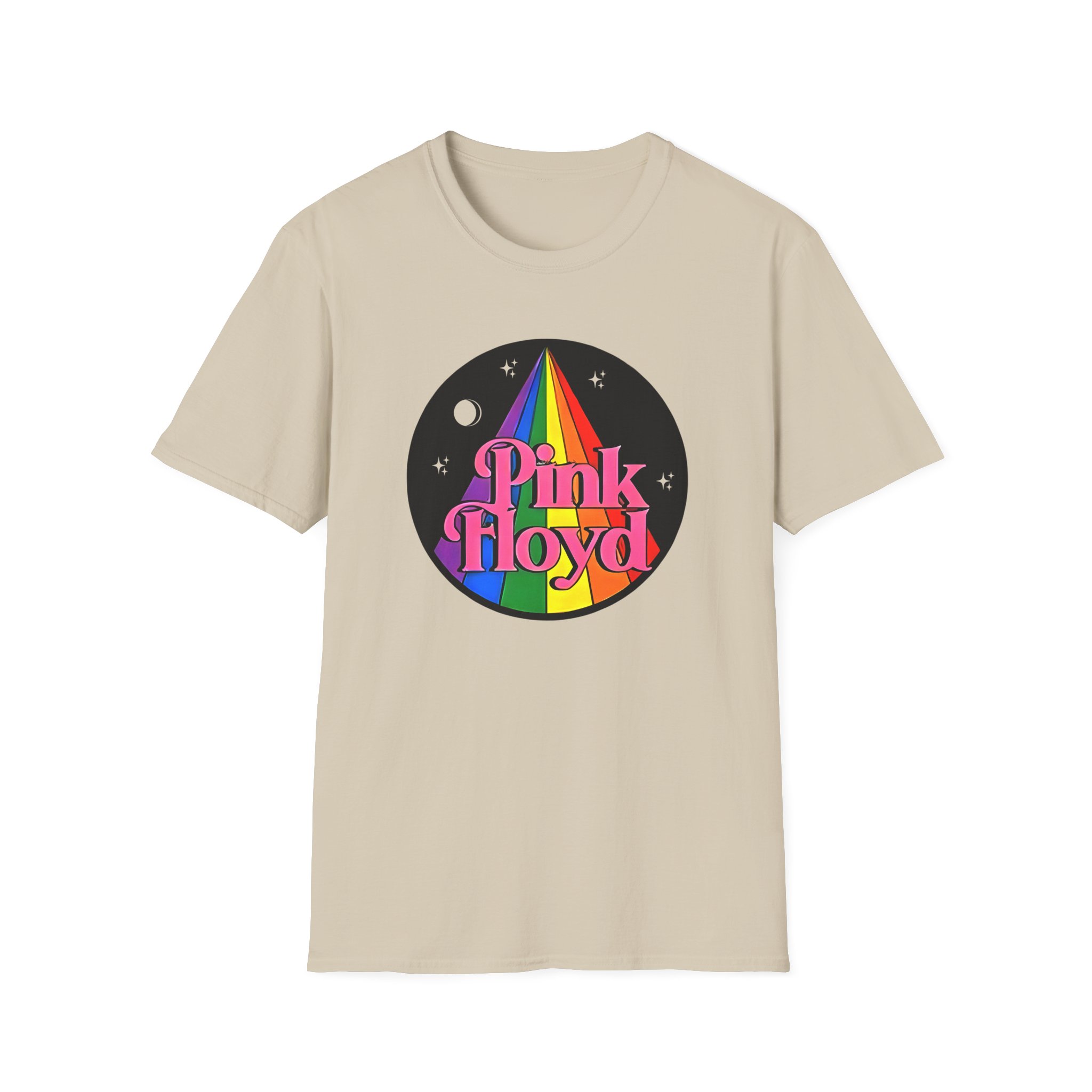 Pink Floyd Rainbow Unisex Softstyle T-shirt - Image 3