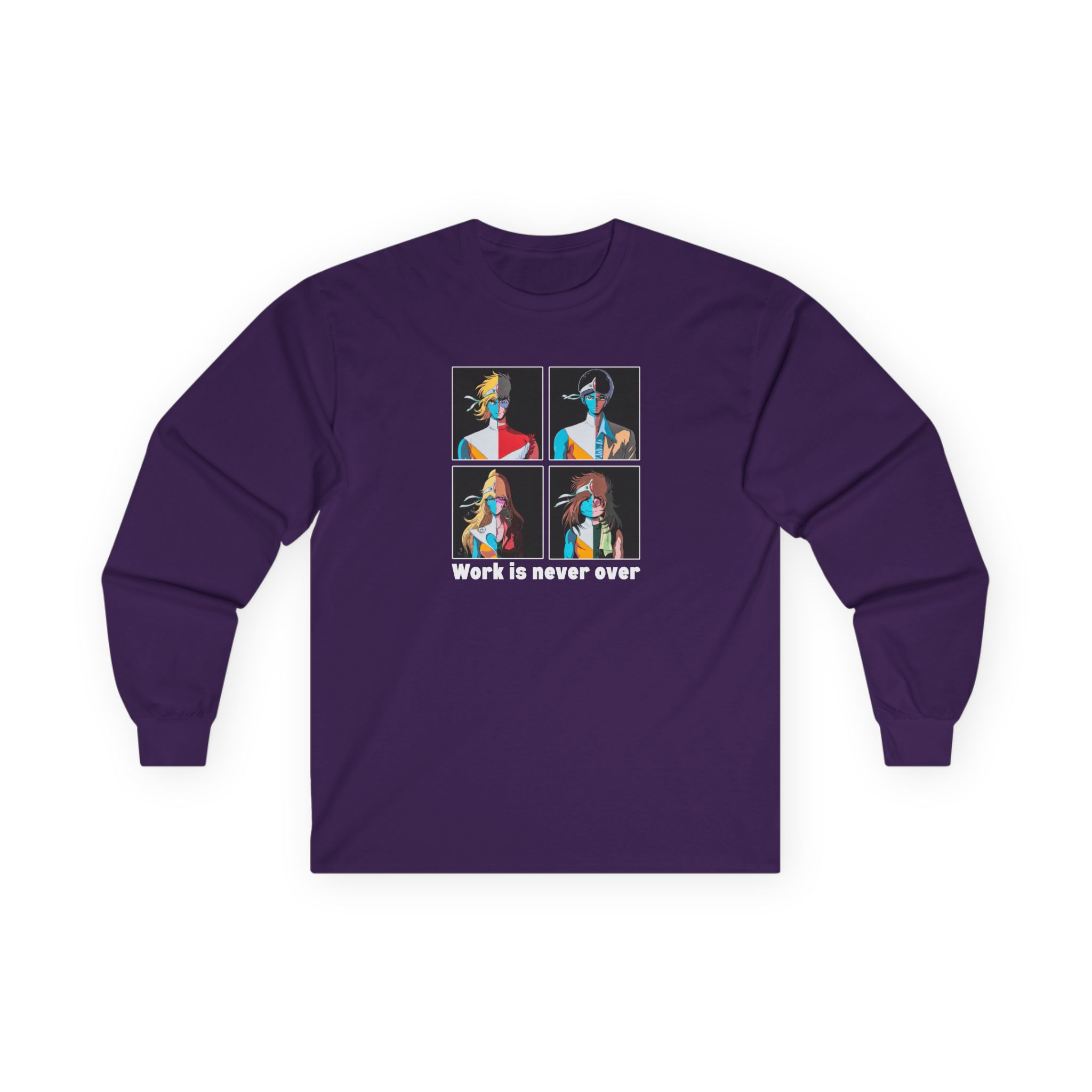 Daft Punk Work is never over Unisex Ultra Cotton Long Sleeve Tee - Image 17
