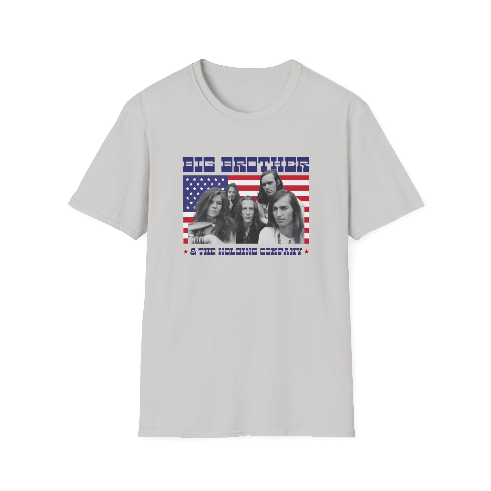 Janis Joplin Big Brother & the Holding Company Unisex Softstyle T-Shirt - Image 5