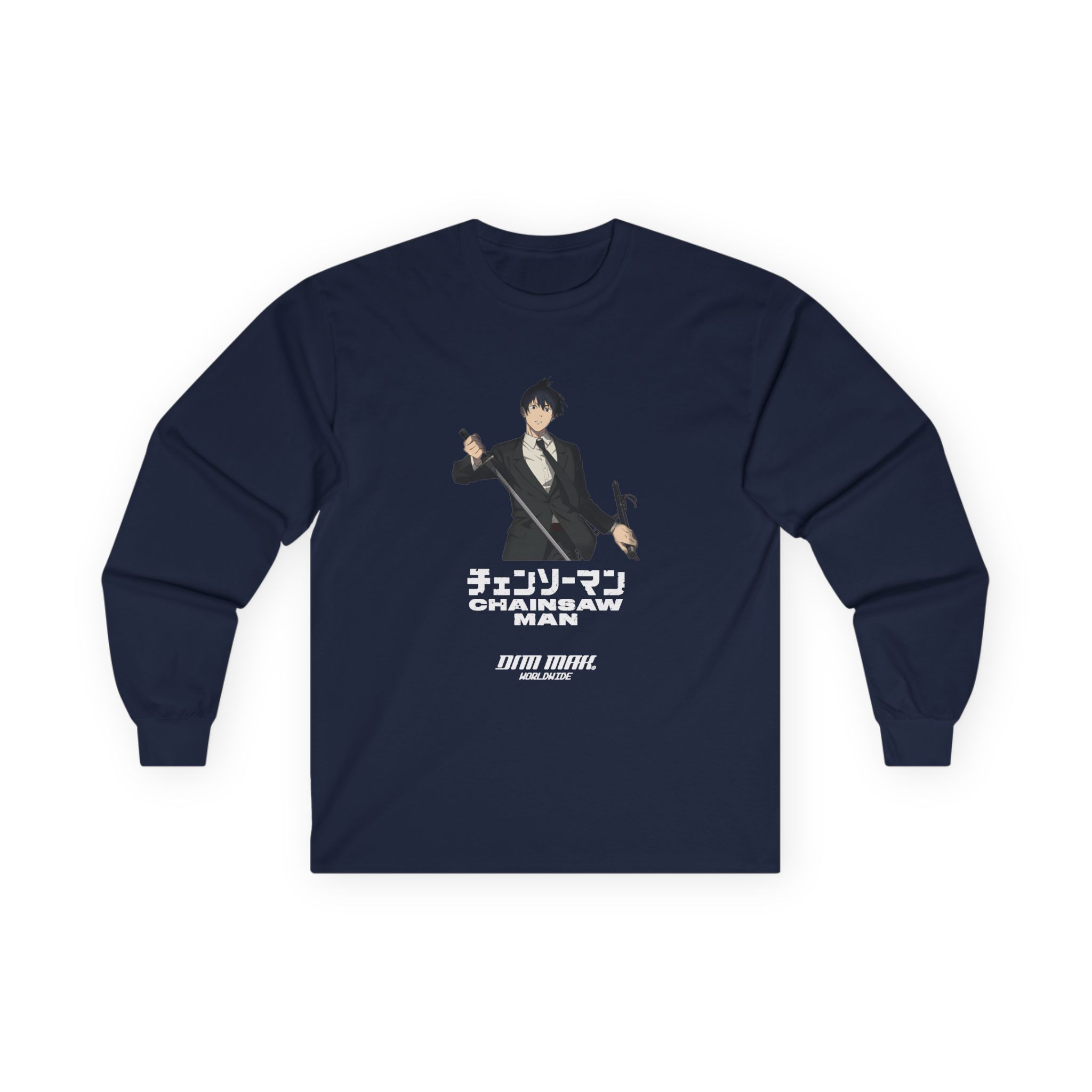 Chainsaw Man X Dim Mak Aki Unisex Ultra Cotton Long Sleeve Tee - Image 13