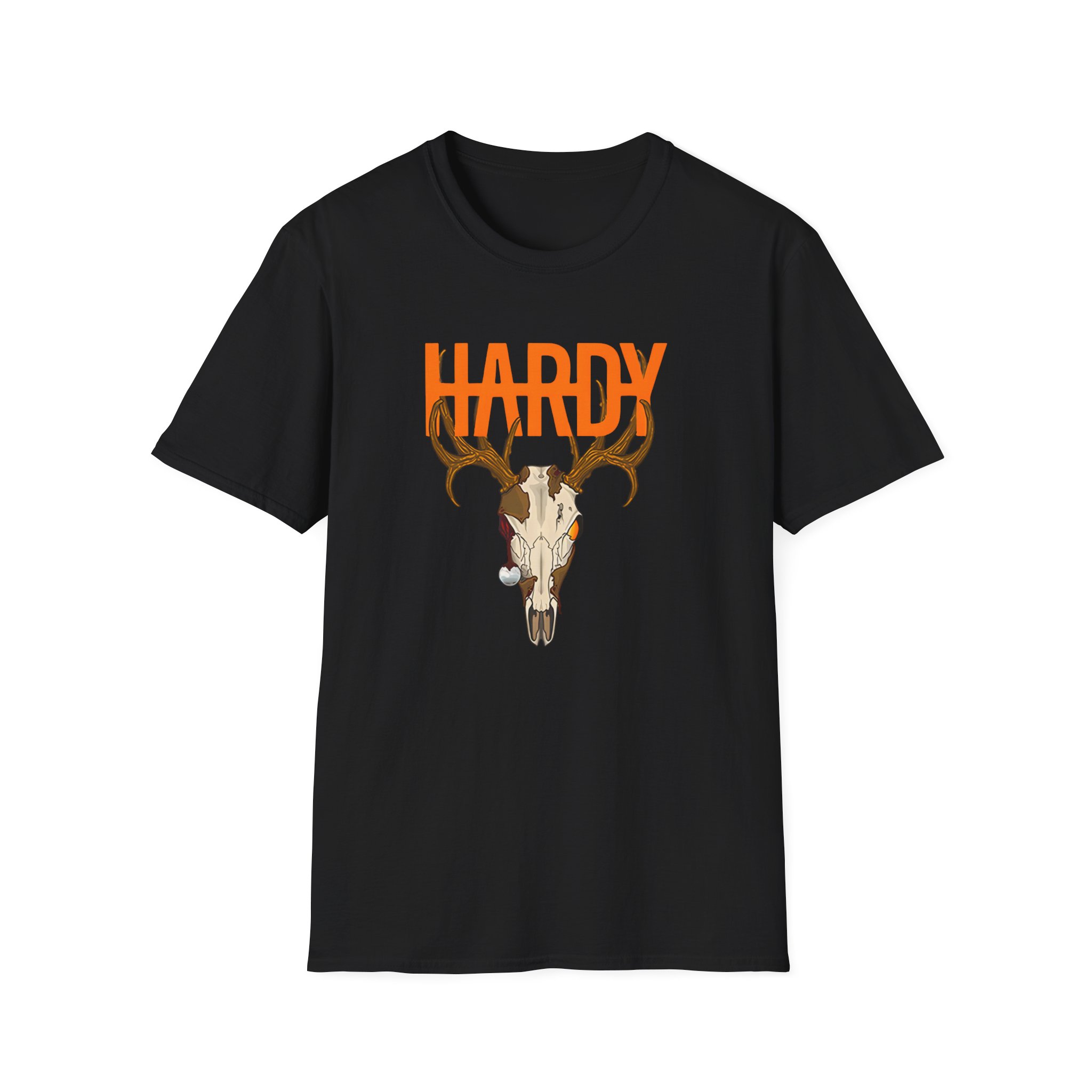 Hd Deer Skull Unisex Softstyle T-Shirt