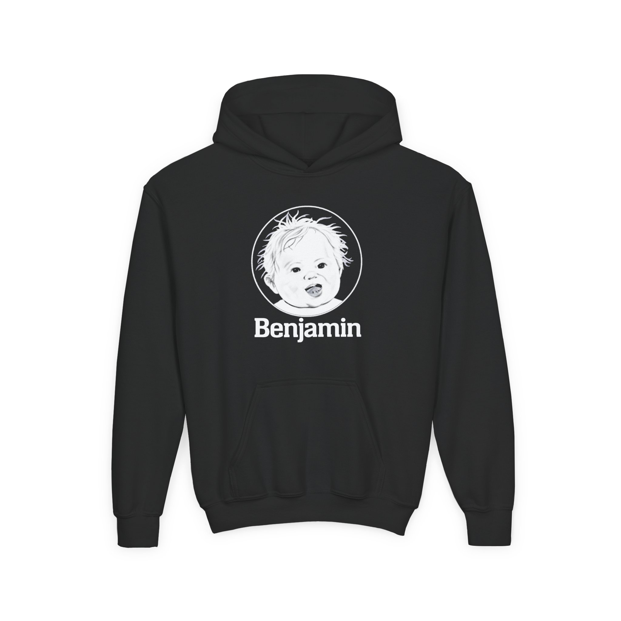 Garrett Watts Baby Benjamin Youth Heavy Blend Hooded Sweatshirt