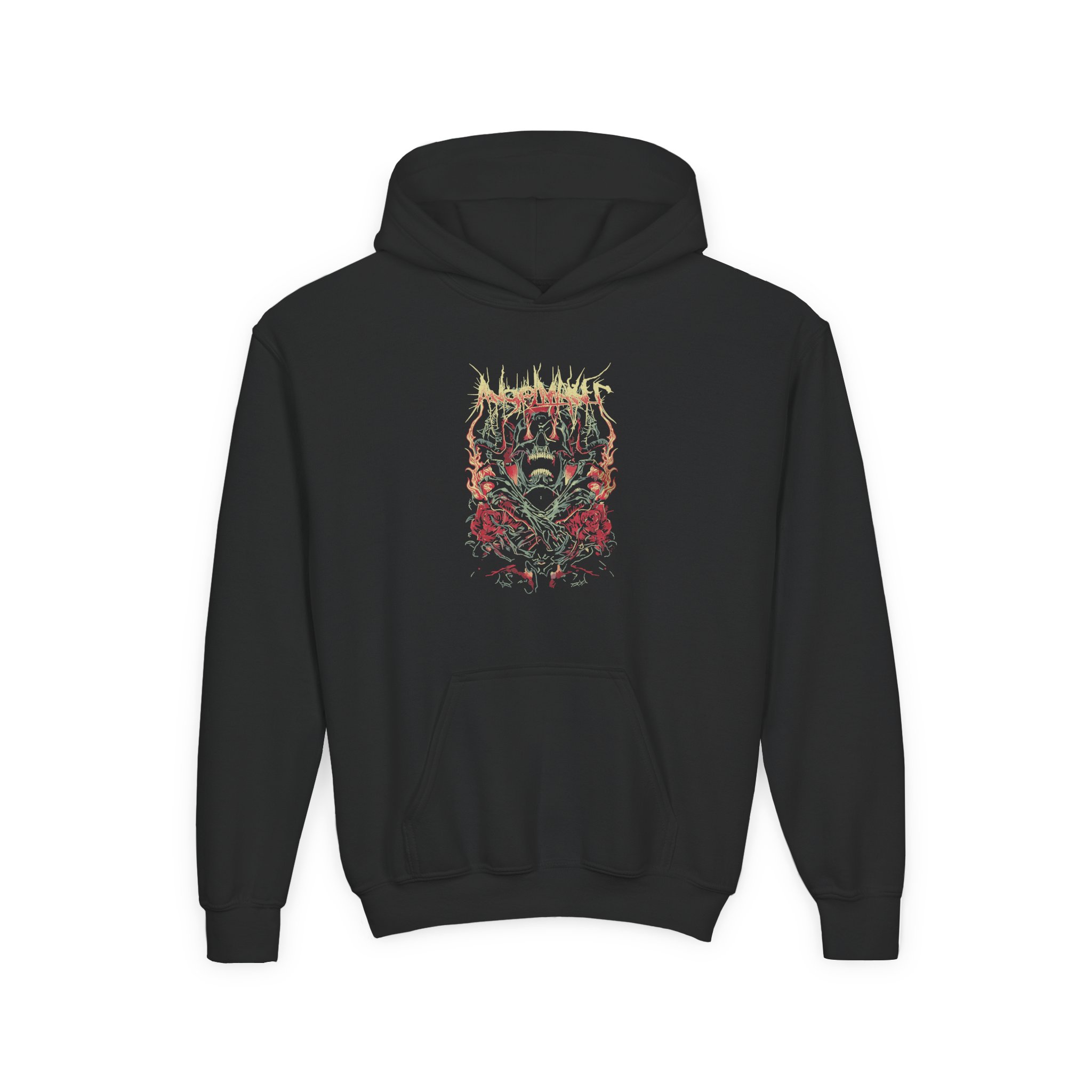 Angelmaker Demon Roses Youth Heavy Blend Hooded Sweatshirt