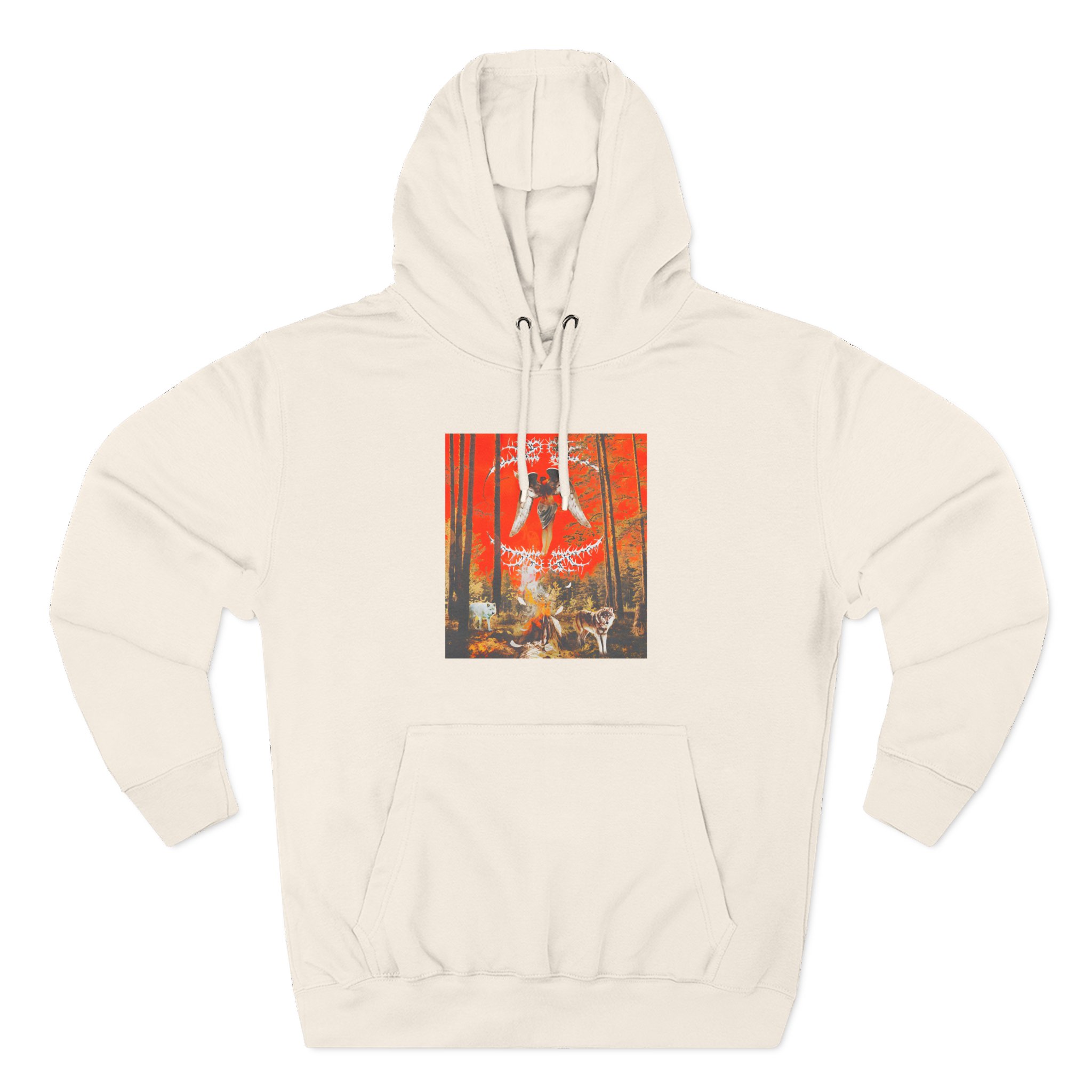 Knocked Loose Upon Loss Wolves Three-Panel Fleece Hoodie - Image 3