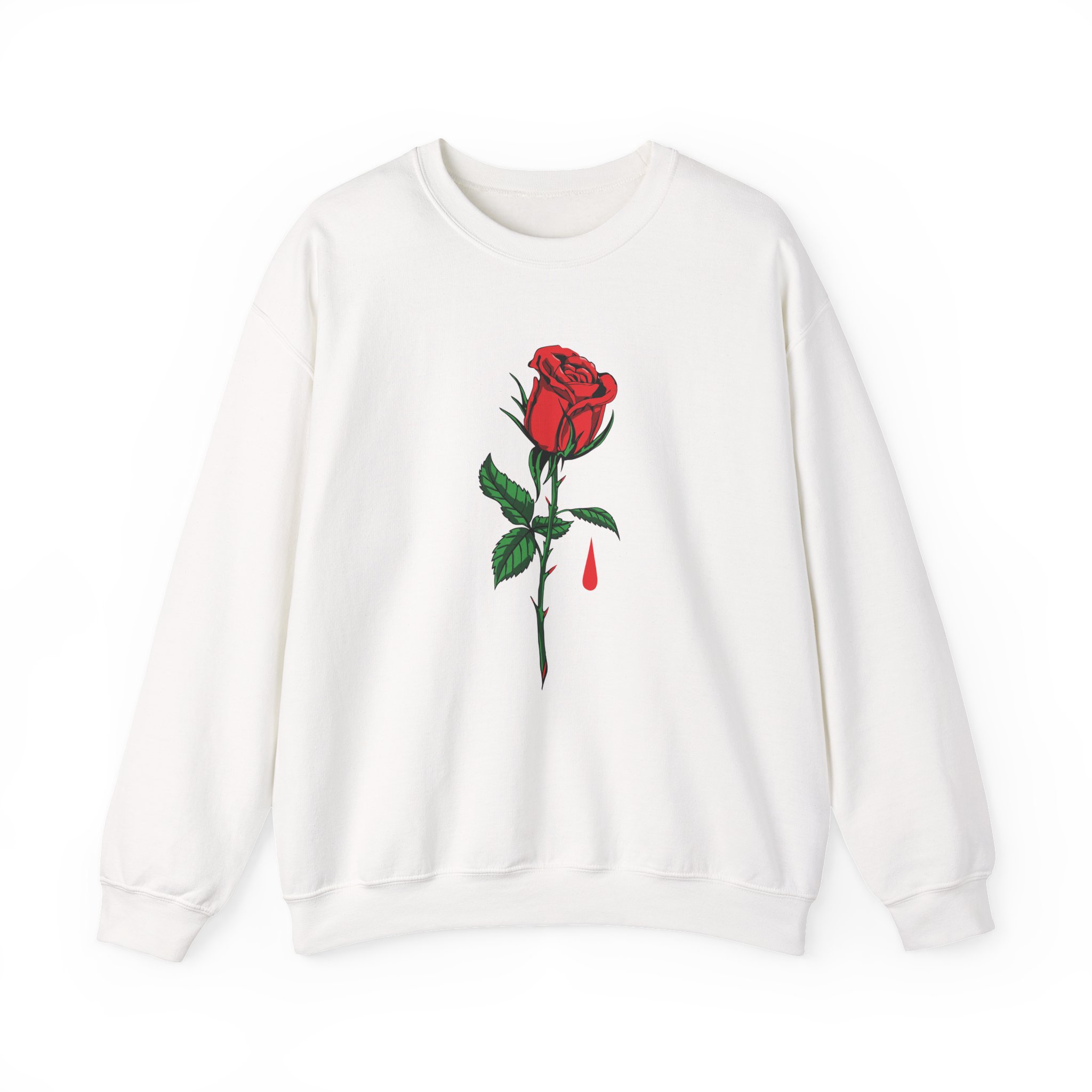 Blue October Big Rose Unisex Heavy Blend™ Crewneck Sweatshirt - Image 3