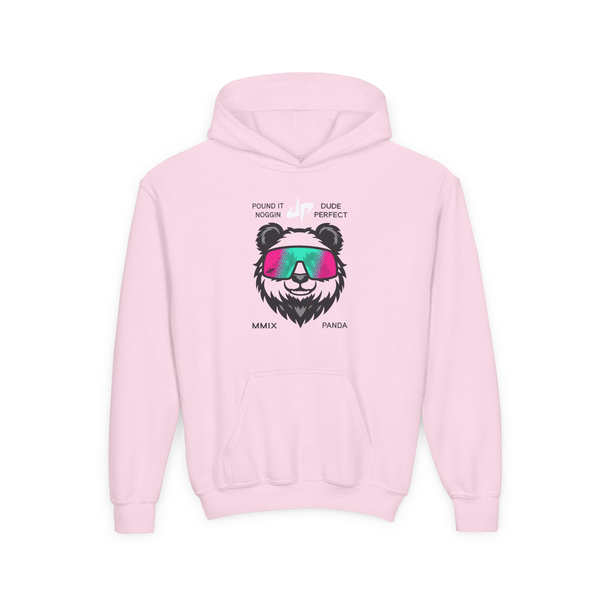 Dude Perfect Drippy Panda Youth Heavy Blend Hooded Sweatshirt - Image 9