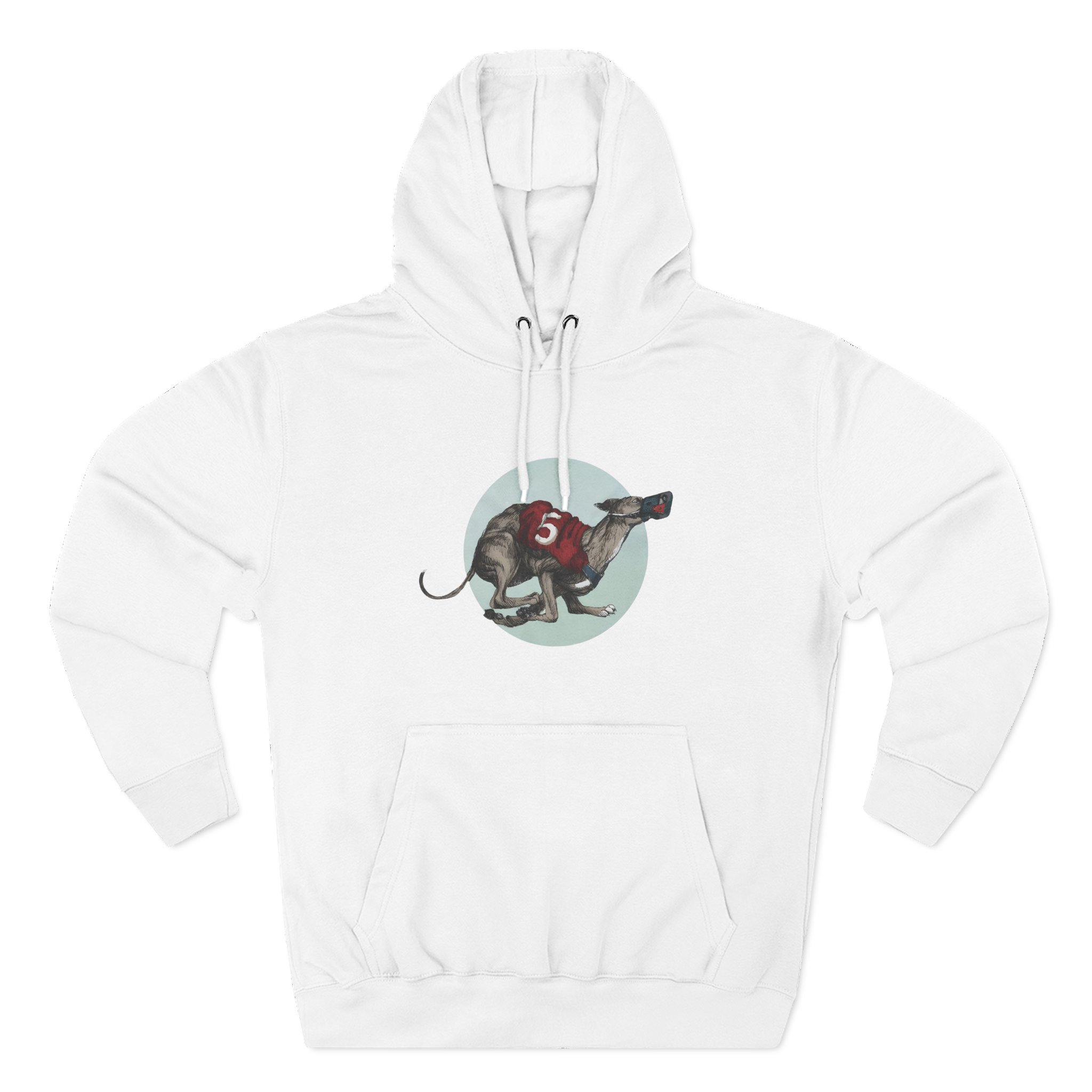 Greyhound Heather Smoke Three-Panel Fleece Hoodie