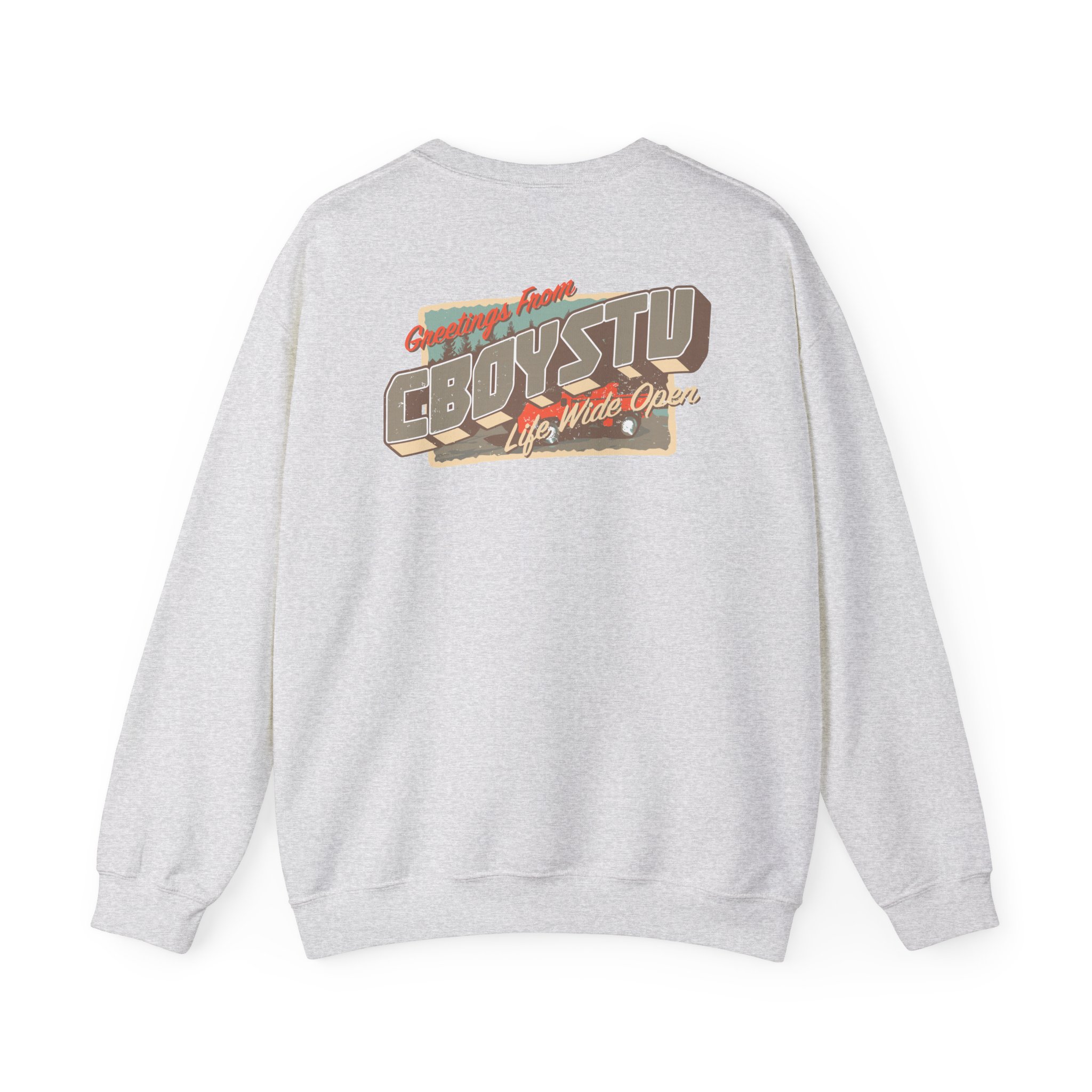 Cboystv Postcard Unisex Heavy Blend™ Crewneck Sweatshirt - Image 8