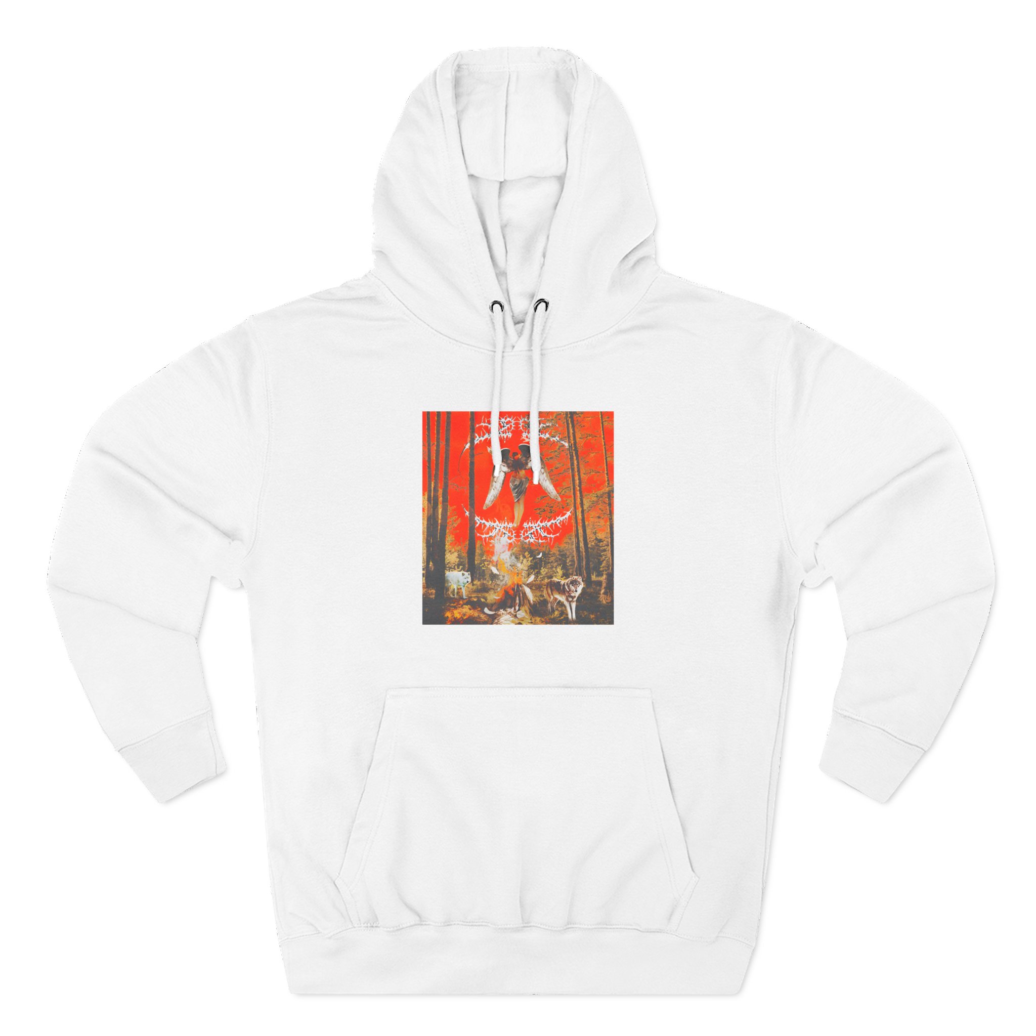 Knocked Loose Upon Loss Wolves Three-Panel Fleece Hoodie