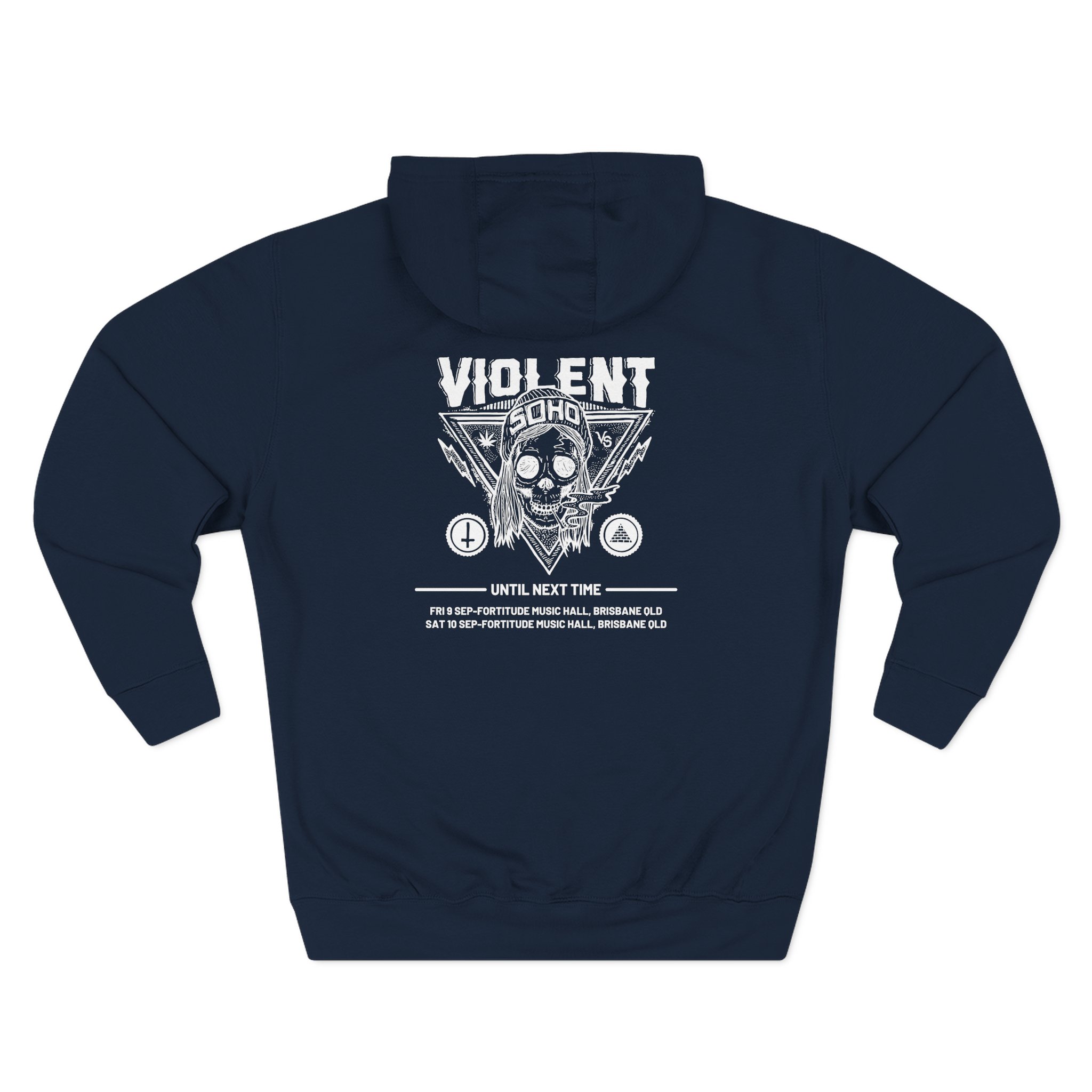 Violent Soho Until Next Time Blazin' Skull Three-Panel Fleece Hoodie - Image 10