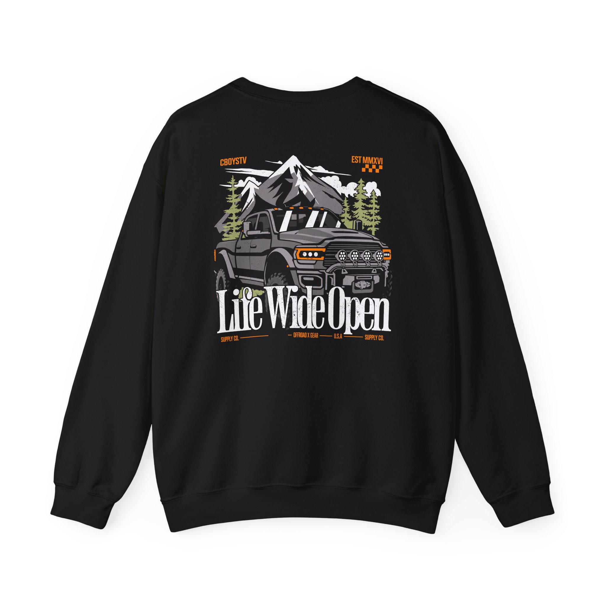 Cboystv Ram Mountain Unisex Heavy Blend™ Crewneck Sweatshirt - Image 2