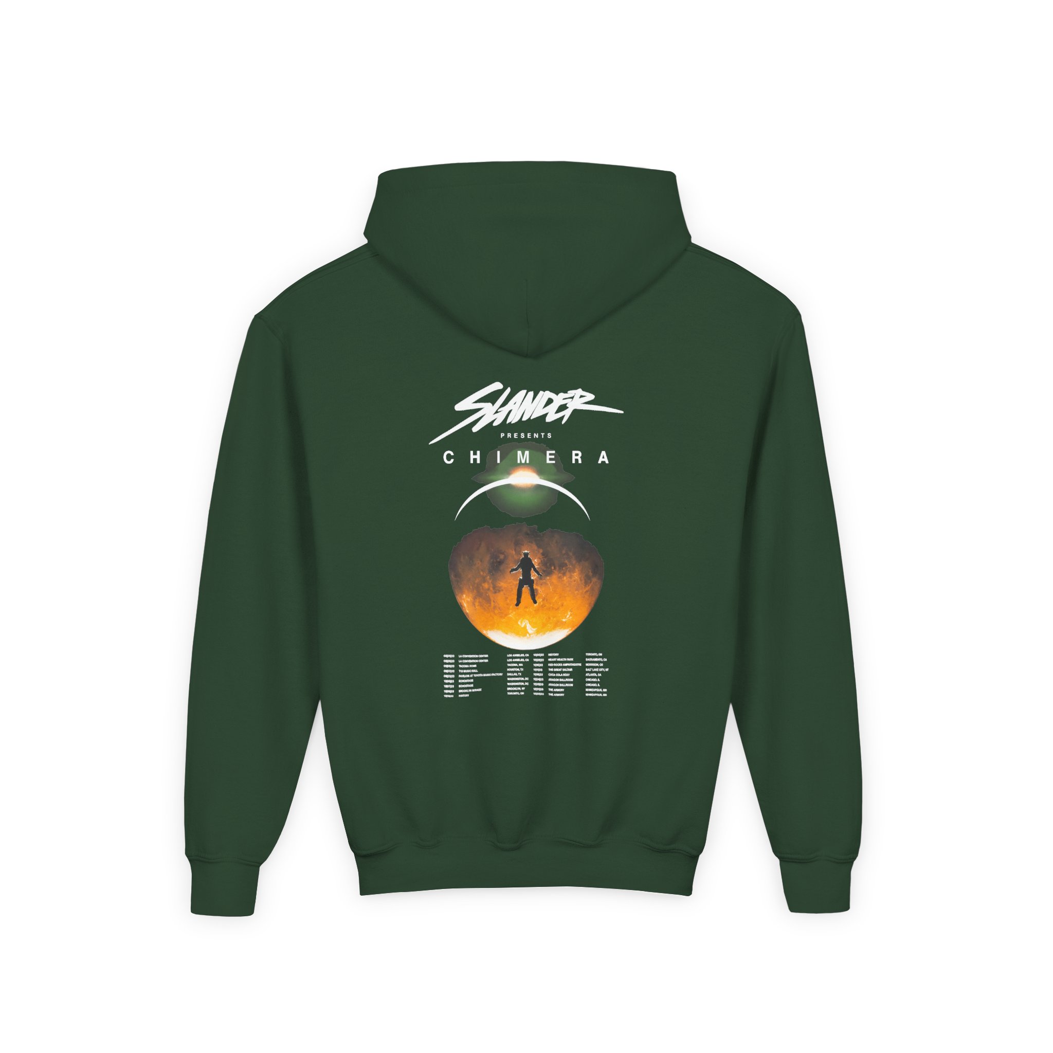 Slander Gud Vibrations Graffiti Youth Heavy Blend Hooded Sweatshirt - Image 4