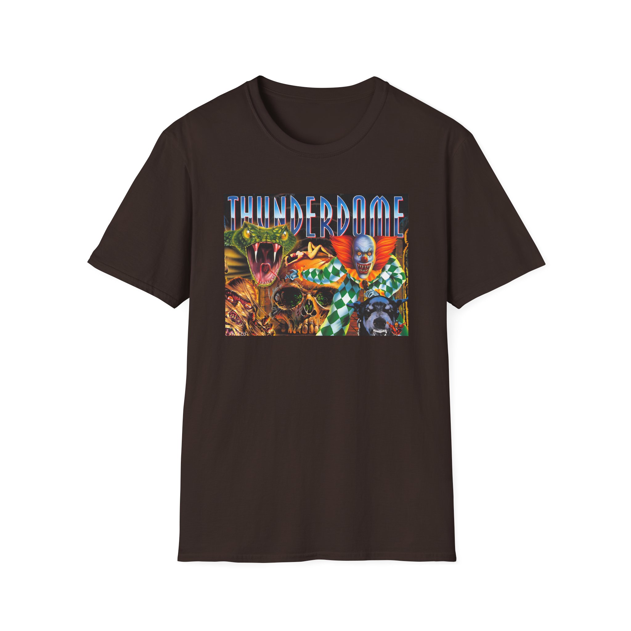 Thunderdome Hardcore Will Never Die Unisex Softstyle T-Shirt - Image 3