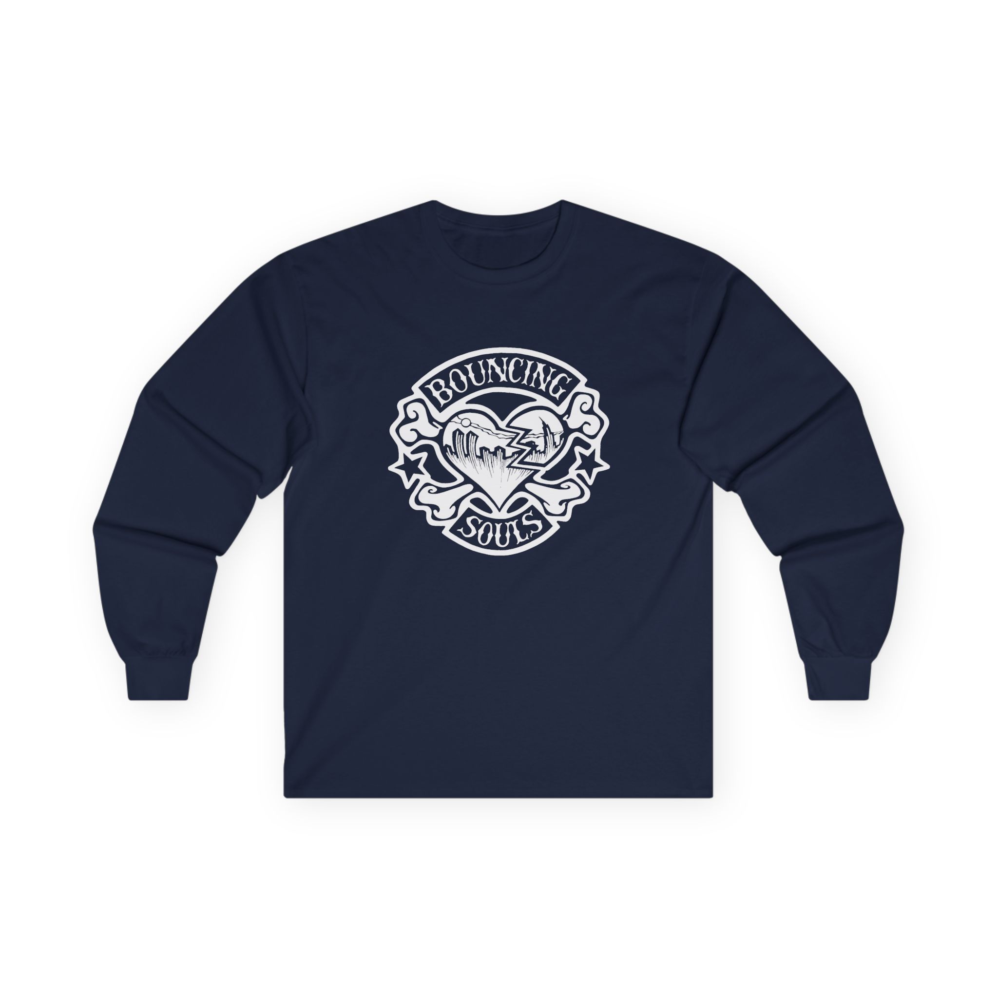 Cold Cuts the Bouncing Souls Rocker Heart Unisex Ultra Cotton Long Sleeve Tee - Image 13