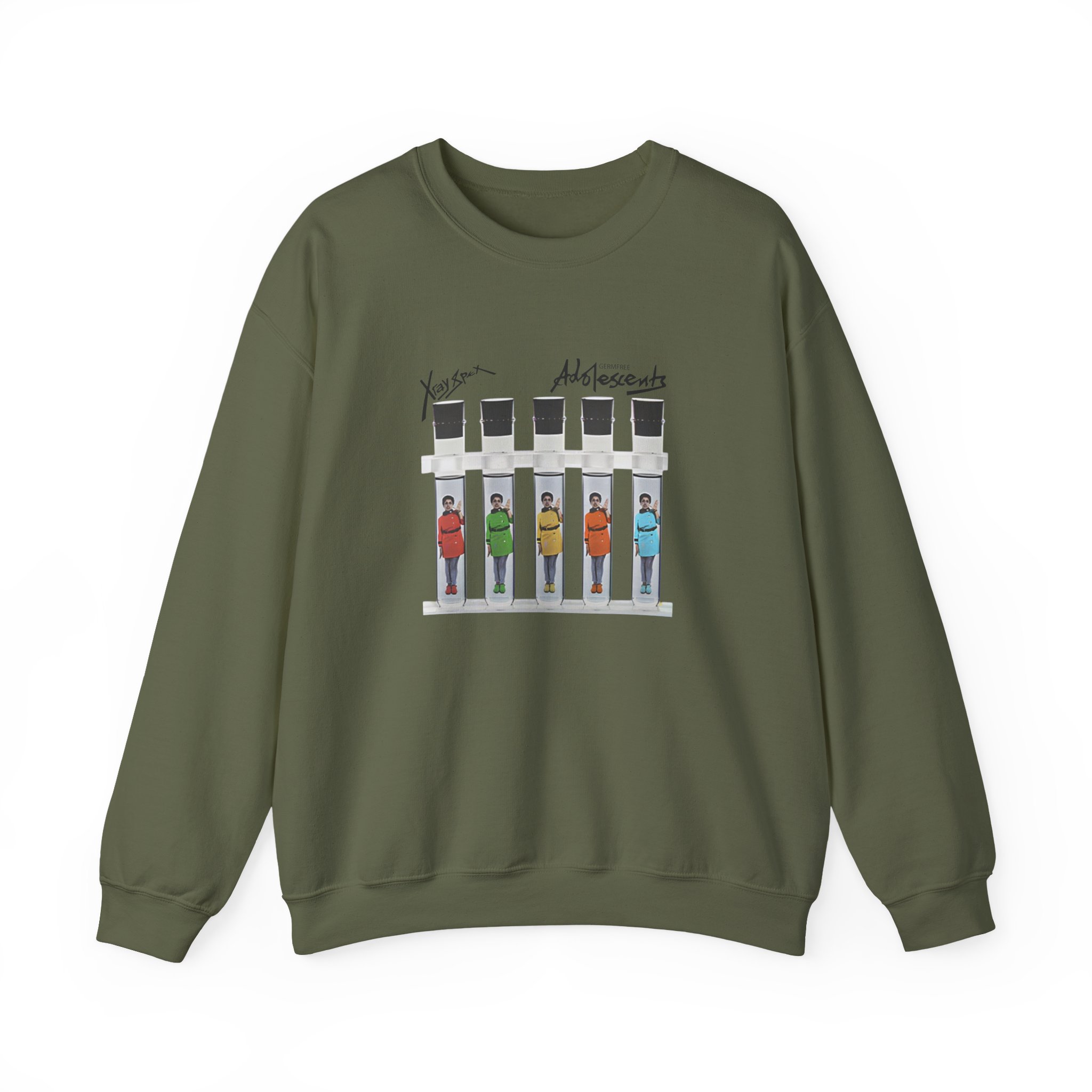 X-ray Spex Germ Free Five Tube Unisex Heavy Blend™ Crewneck Sweatshirt - Image 13