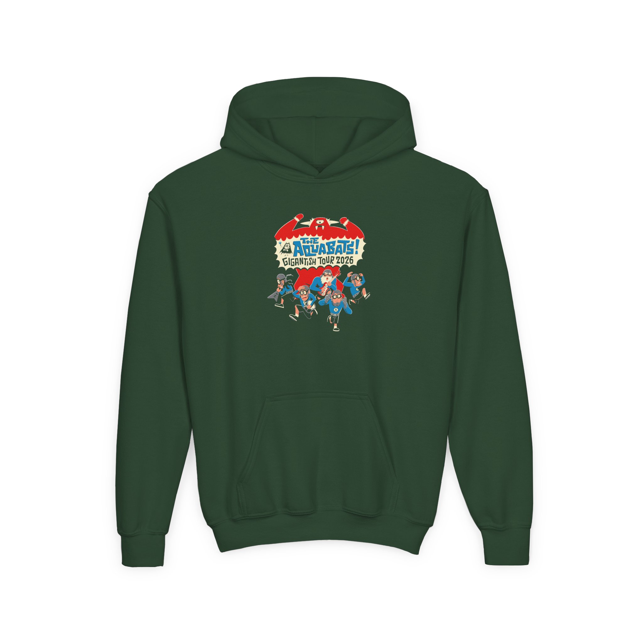 The Aquabats Gigantish Youth Heavy Blend Hooded Sweatshirt - Image 3