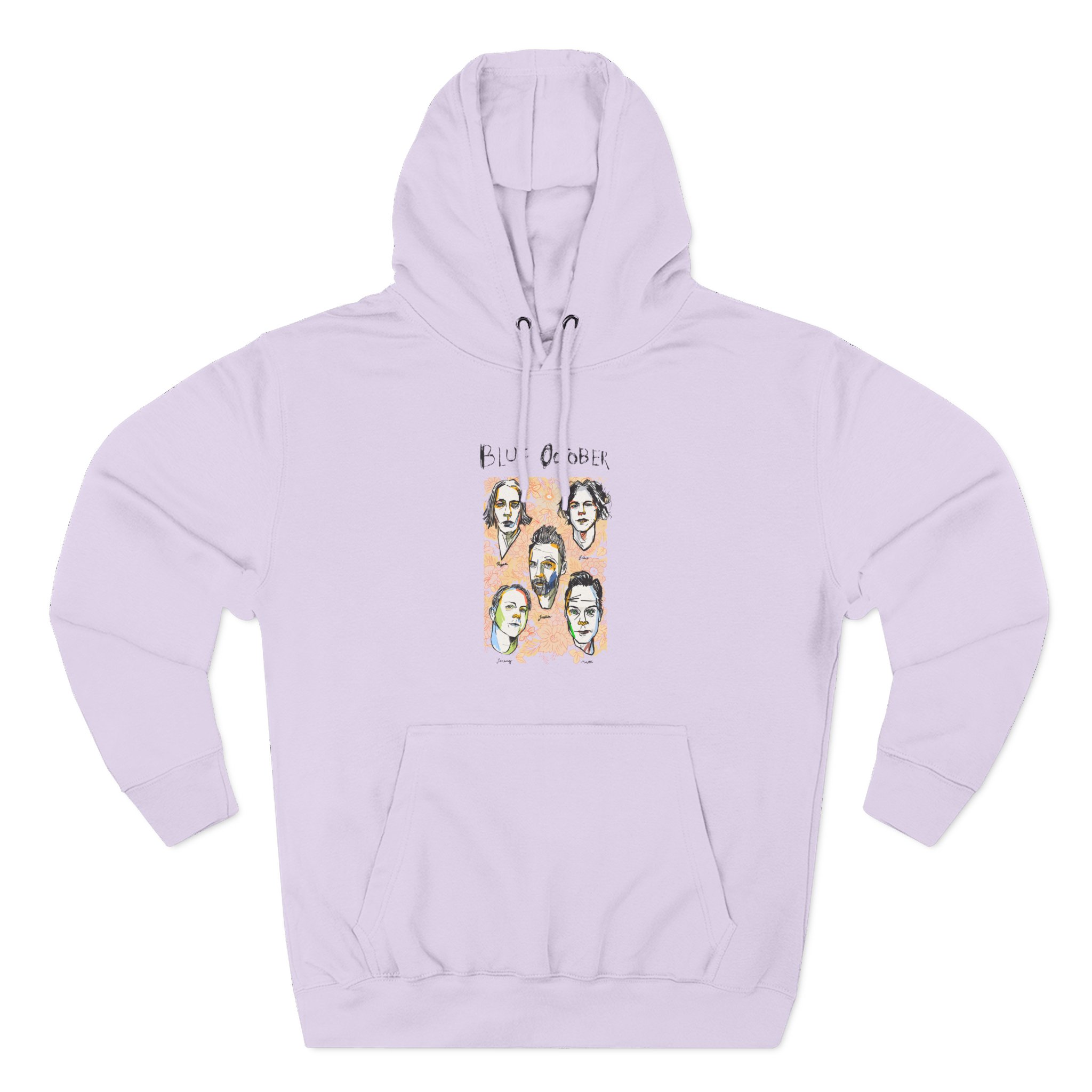 Blue October Caricature Three-Panel Fleece Hoodie - Image 9