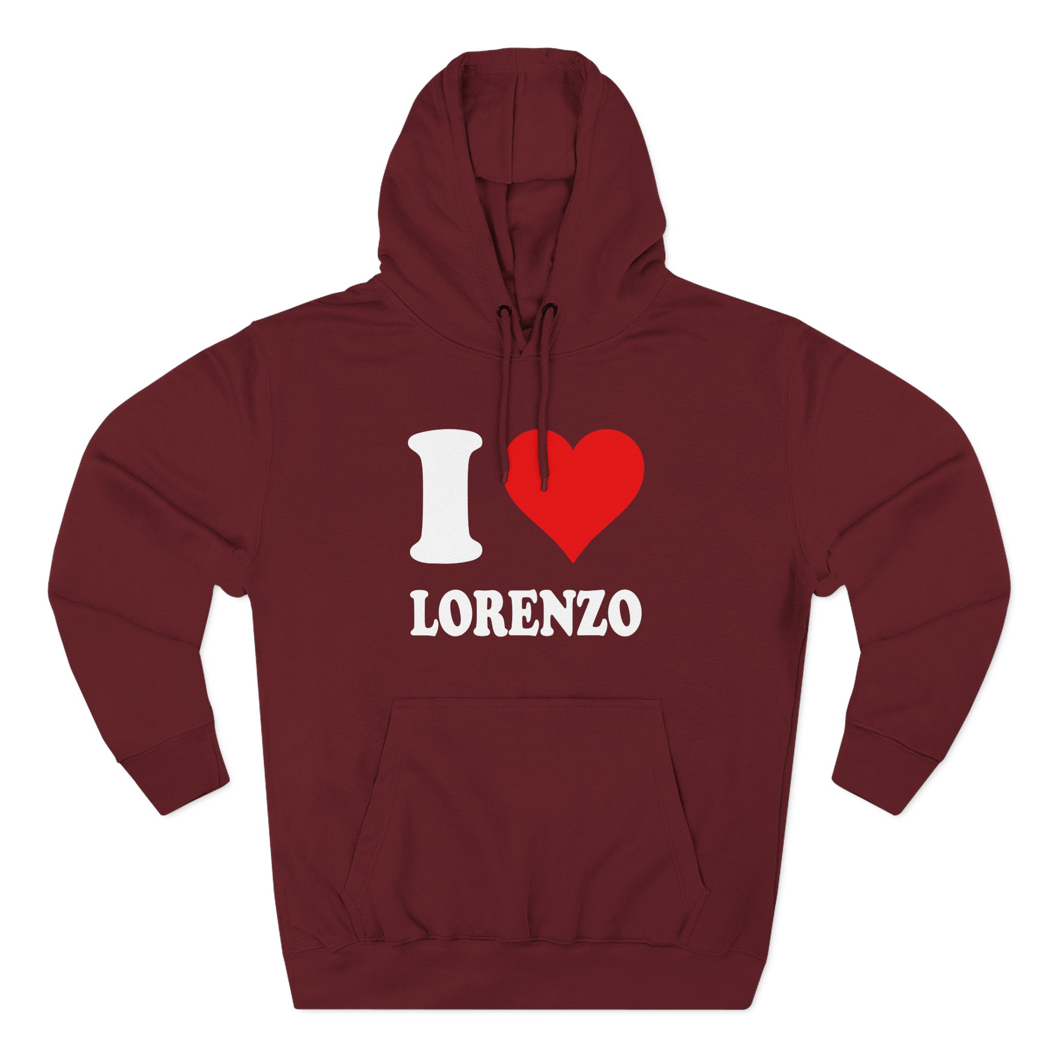 Chris Lorenzo I Love Three-Panel Fleece Hoodie - Image 11