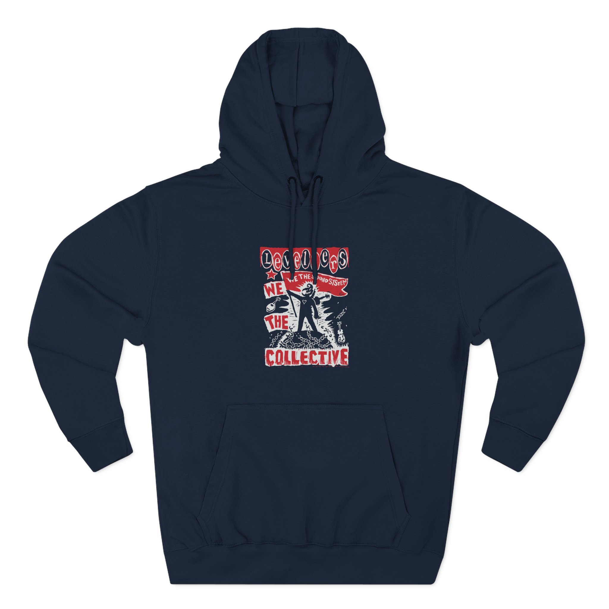 Levellers 2025 March We the Collective Tour Three-Panel Fleece Hoodie - Image 9