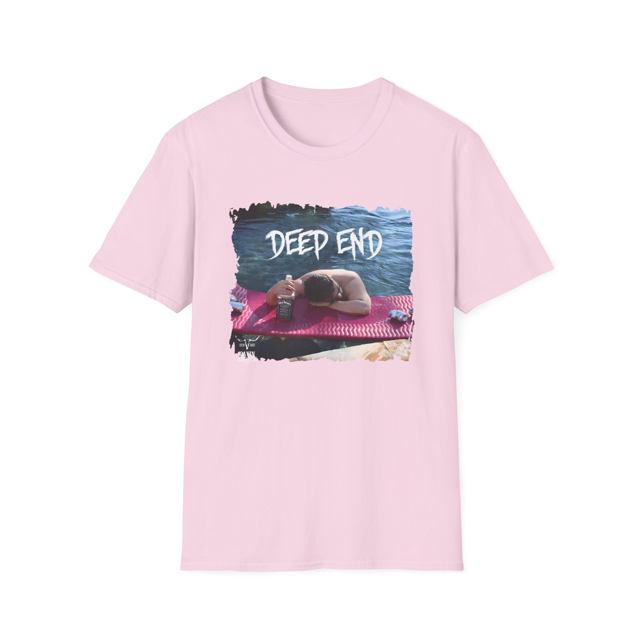 Gavin Adcock Deep End Unisex Softstyle T-Shirt - Image 11