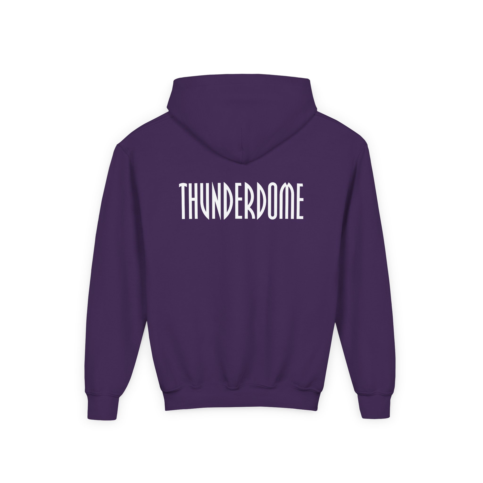 Thunderdome Monochrome Youth Heavy Blend Hooded Sweatshirt - Image 14