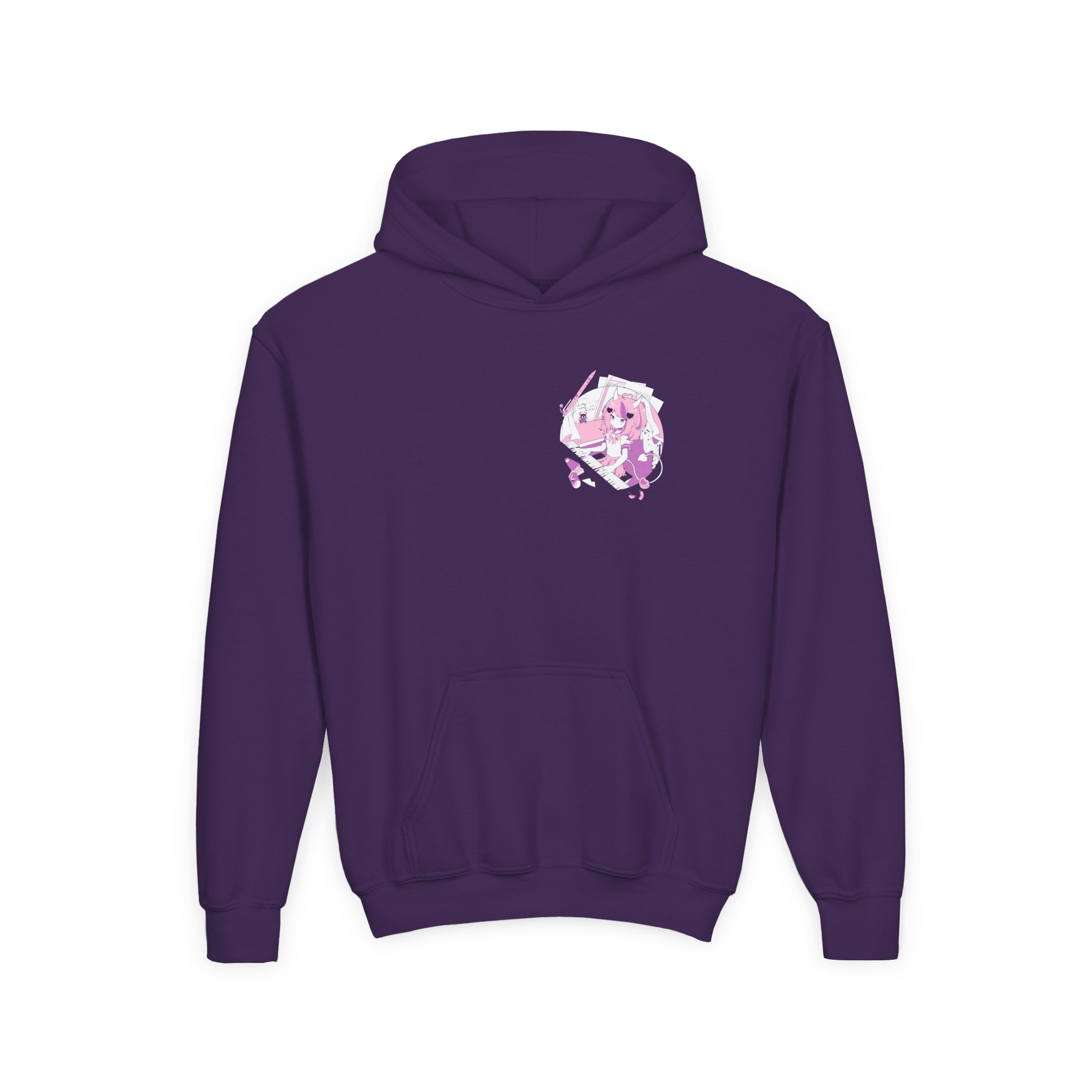 Ironmouse Anime Youth Heavy Blend Hooded Sweatshirt - Image 7