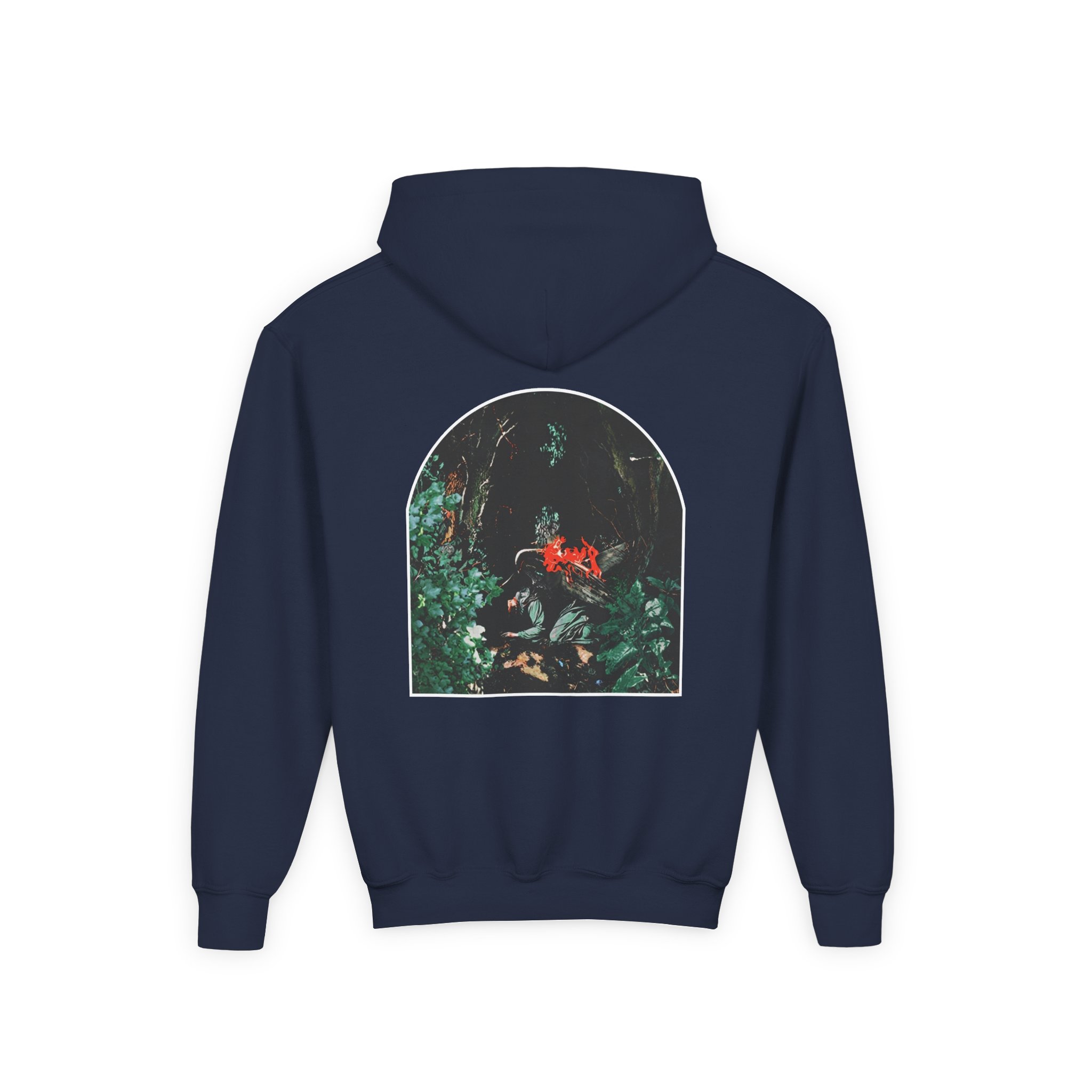 Knocked Loose Upon Loss Oldham Champion Youth Heavy Blend Hooded Sweatshirt - Image 4