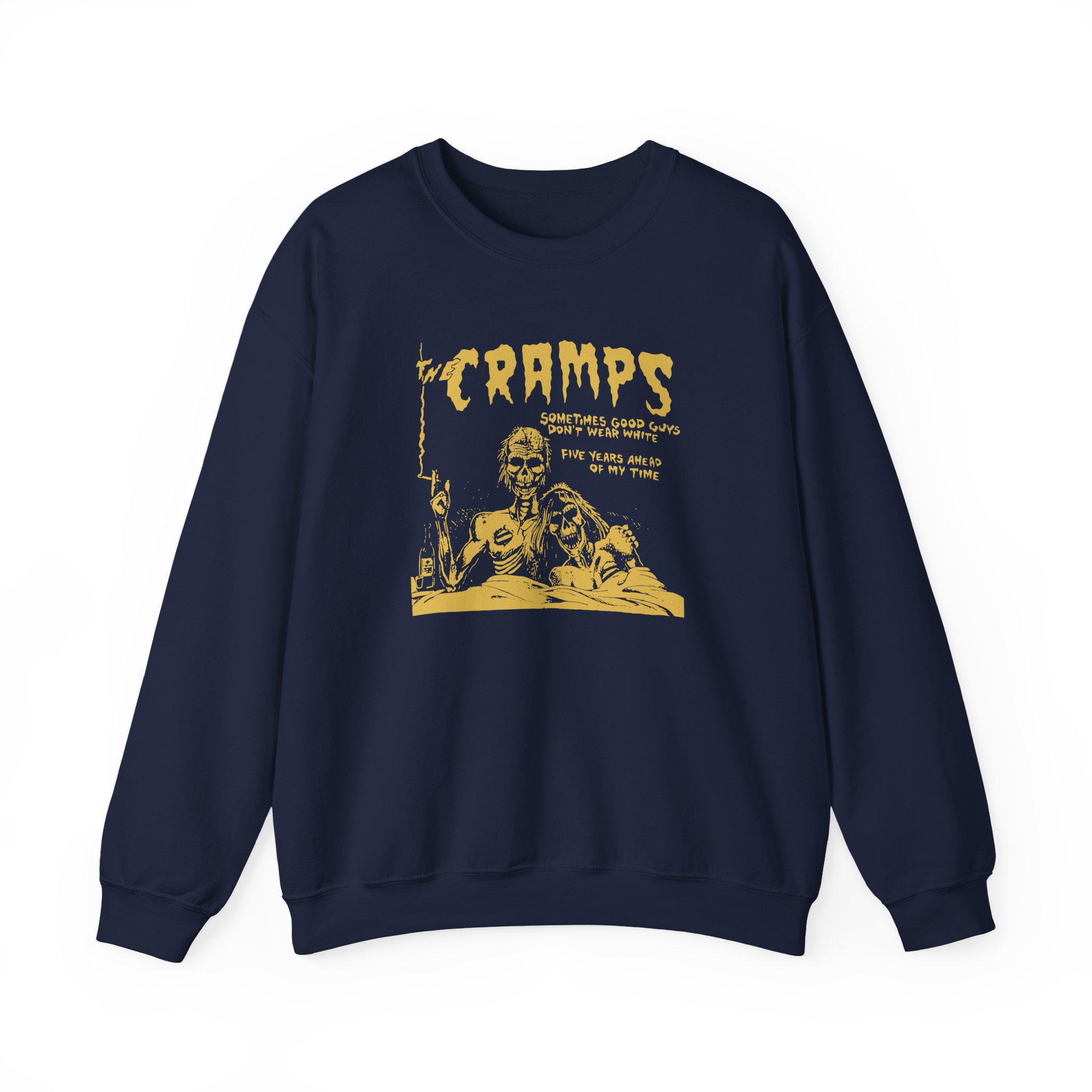 The Cramps Sometimes Good Guys Don’t Wear White Unisex Heavy Blend™ Crewneck Sweatshirt - Image 13