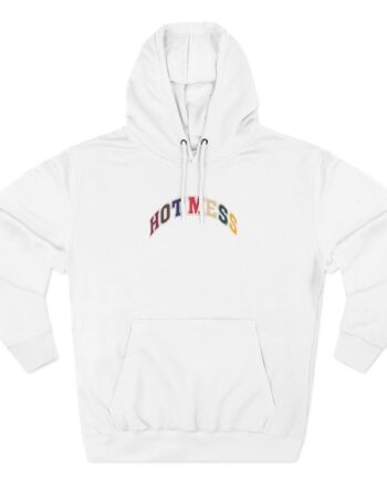 Alix Earle Hot Mess Varsity Three-Panel Fleece Hoodie