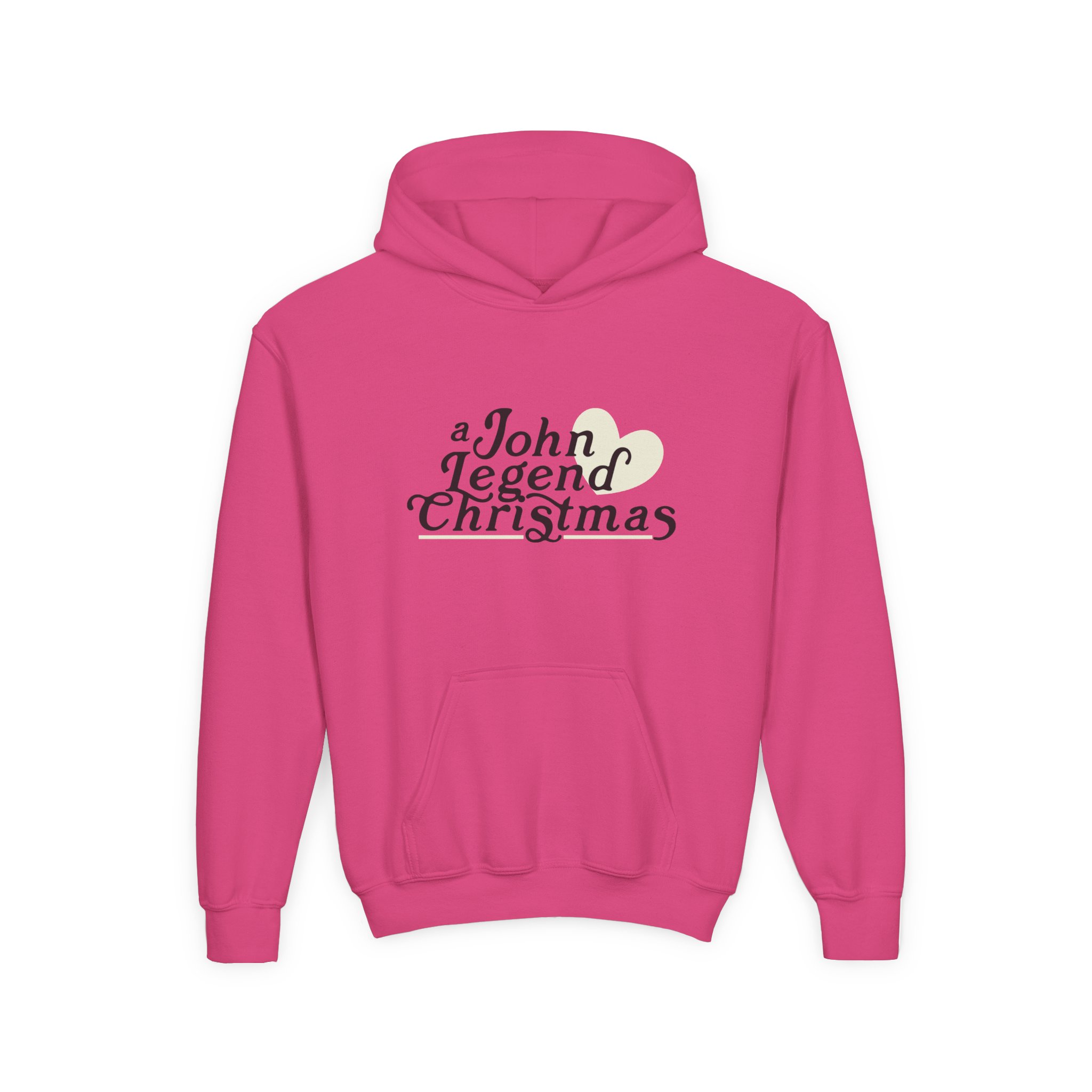 John Legend Christmas Youth Heavy Blend Hooded Sweatshirt - Image 21