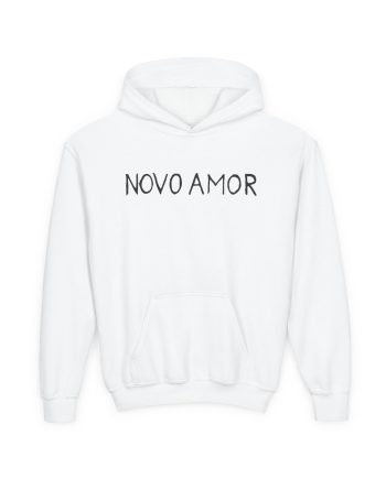Novo Amor Text Youth Heavy Blend Hooded Sweatshirt