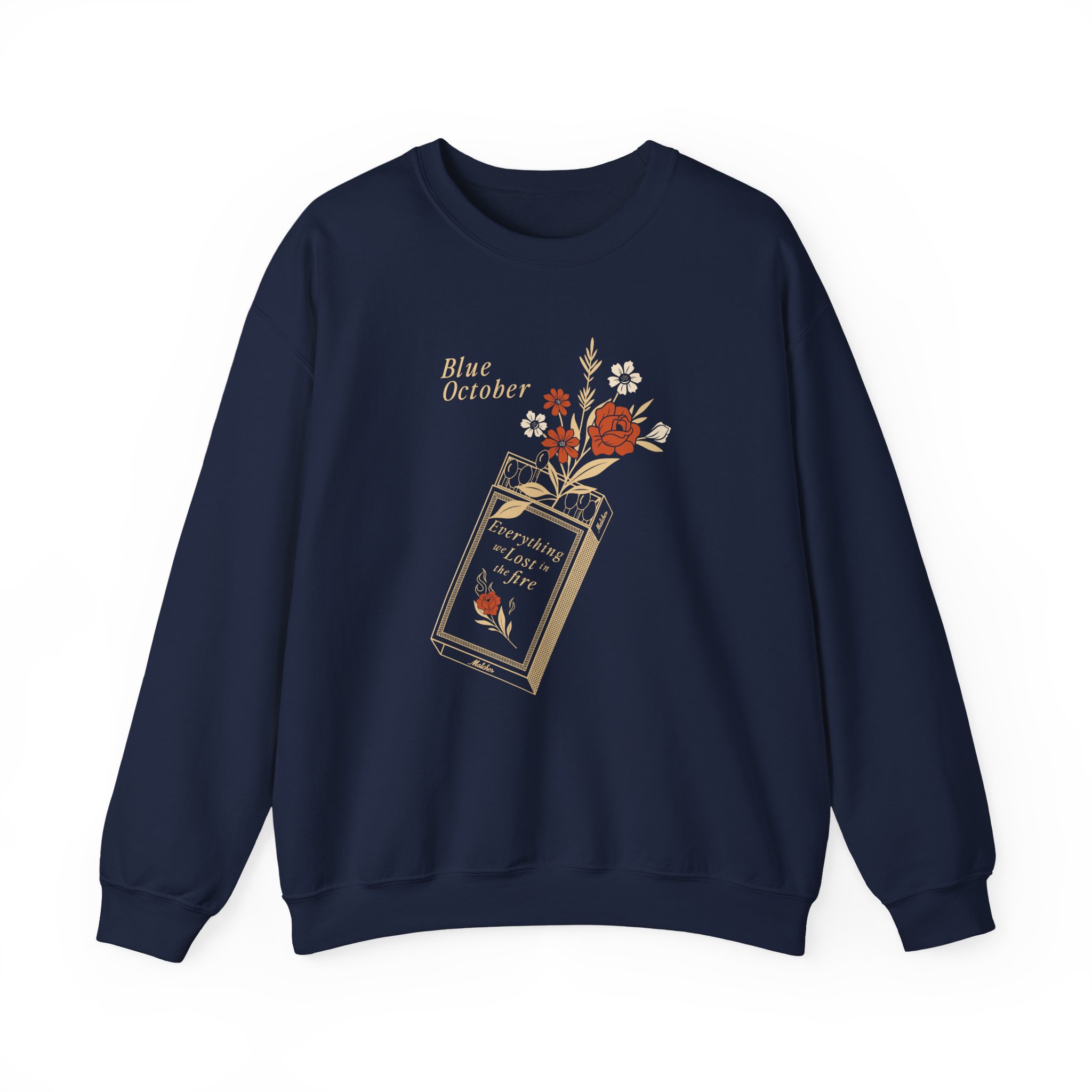 Blue October Everything We Lost in the Fire Unisex Heavy Blend™ Crewneck Sweatshirt - Image 9