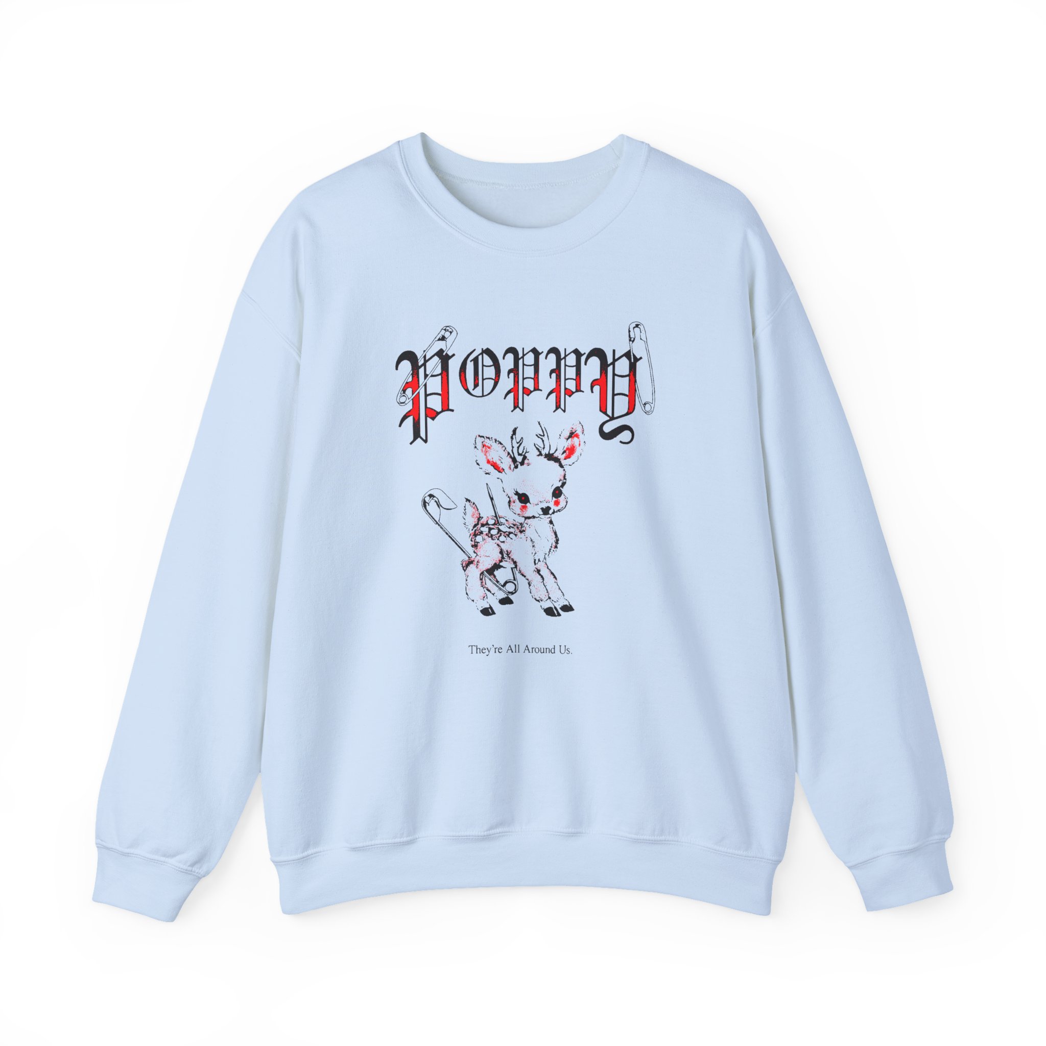 Poppy Deer Unisex Heavy Blend™ Crewneck Sweatshirt - Image 5