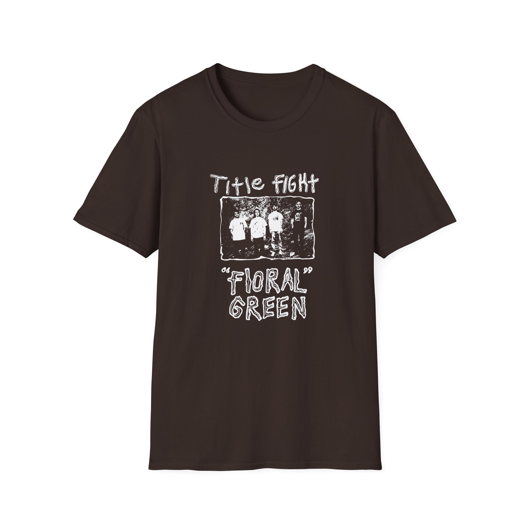 Cold Cuts Title Fight Floral Green Promo Unisex Softstyle T-Shirt - Image 7