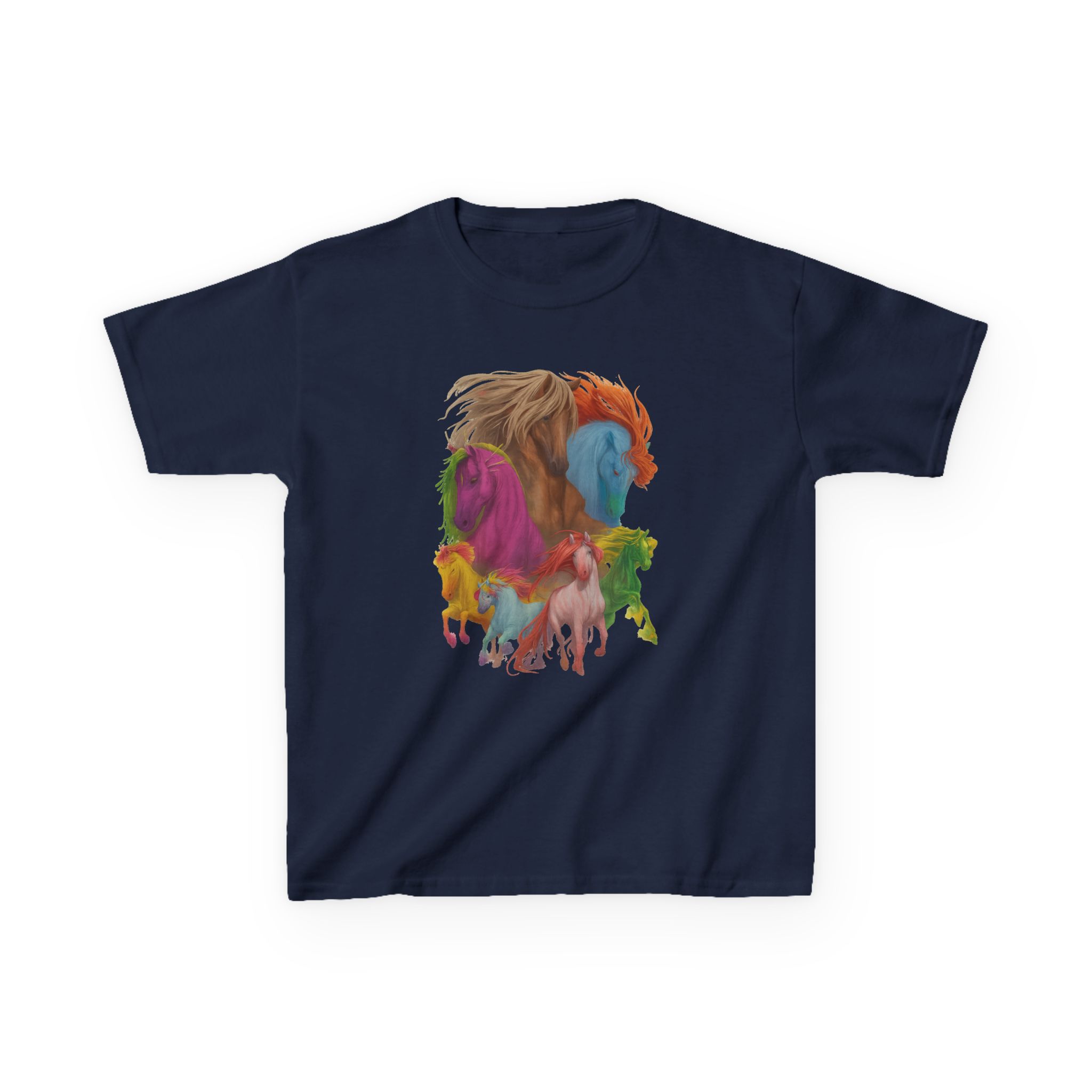 Dropout Dimension 20 The Seven Magic Horse Kids Heavy Cotton™ Tee - Image 9