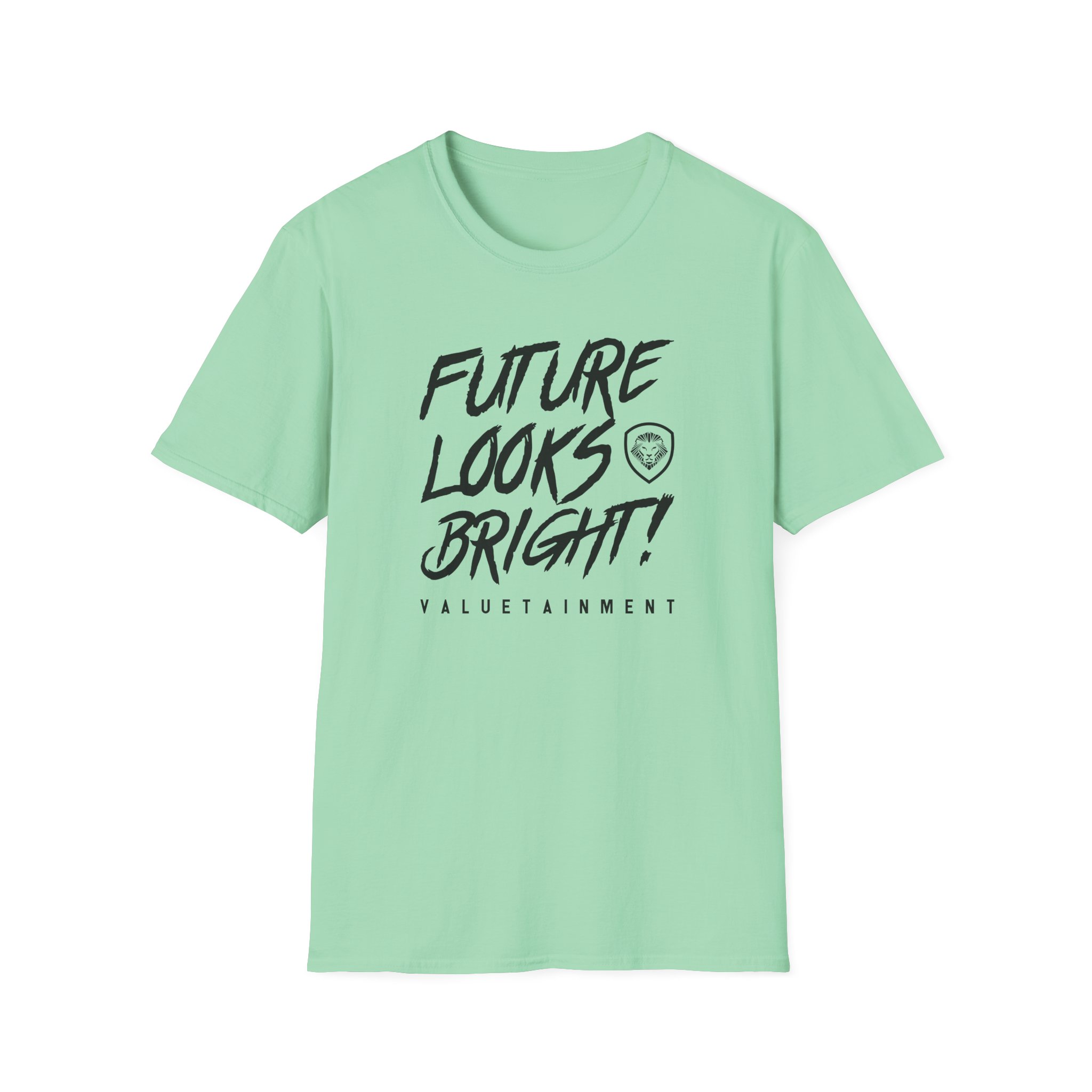 Valuetainment Future Looks Bright Unisex Softstyle T-Shirt - Image 17
