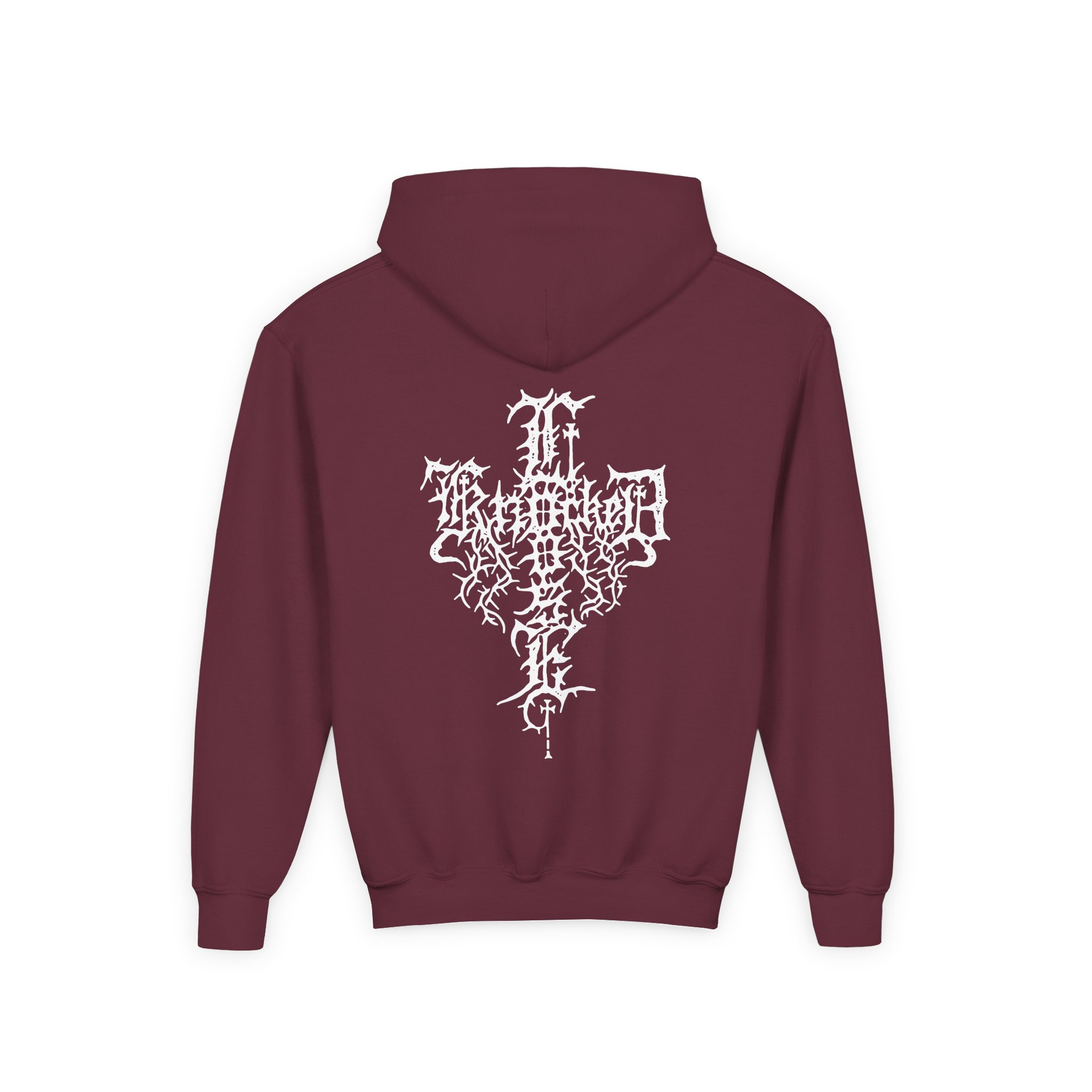 Knocked Loose Horse Cross Youth Heavy Blend Hooded Sweatshirt - Image 4