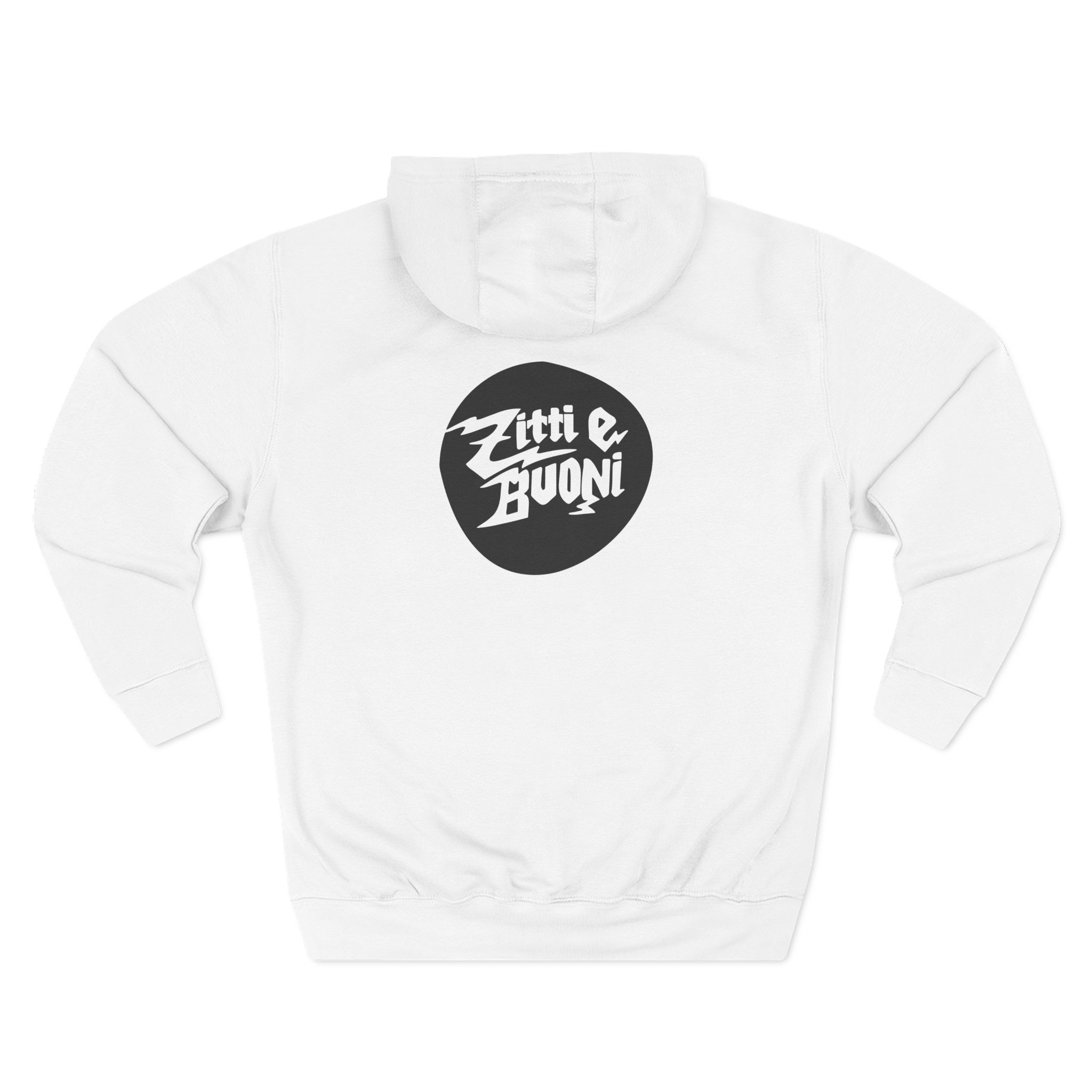 Maneskin Pocket Logo & Zitti e Buoni Circle Three-Panel Fleece Hoodie - Image 2