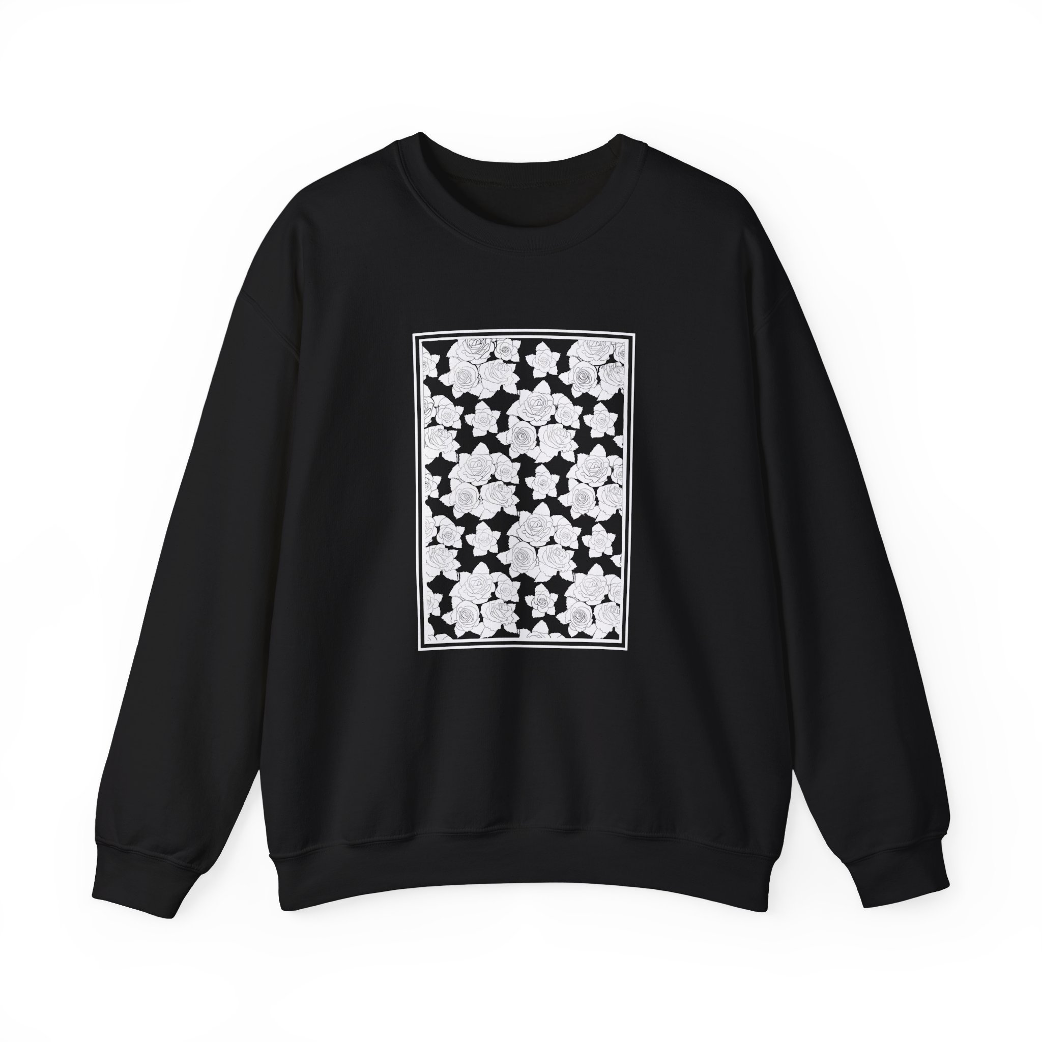 Smoke Floral Unisex Heavy Blend™ Crewneck Sweatshirt